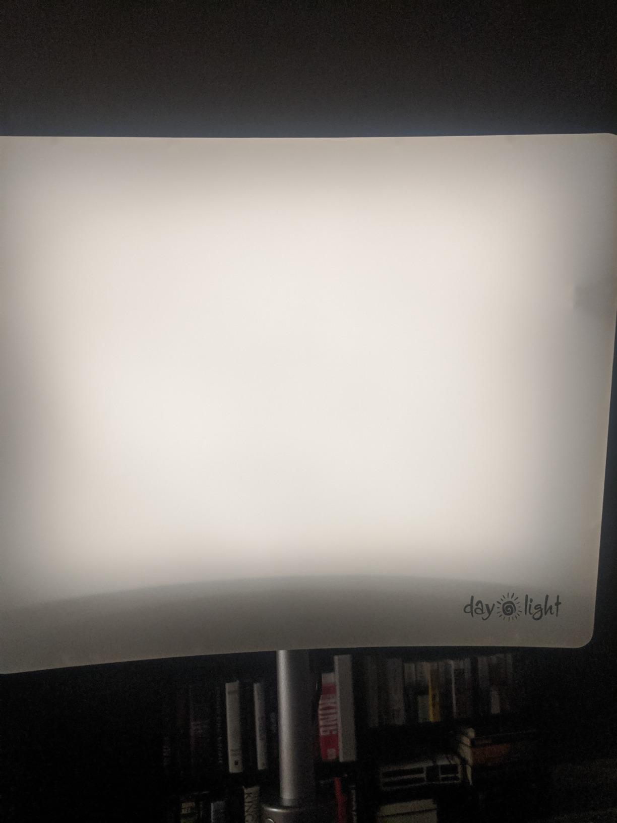 Carex Day-Light Classic Plus Sunlight Therapy Lamp - 10000 LUX Therapy Lamp at 12 Inches, LED Bright White Light with Adjustable Height and Brightness Levels for Mood customer photo 1