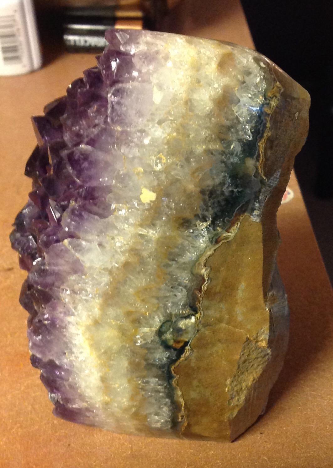 JIC Gem Class 1 Natural Deep Purple Uruguay Amethyst Crystal Clusters Upright Stone Raw Amethyst Geode Quartz Mineral Specimen customer photo 1