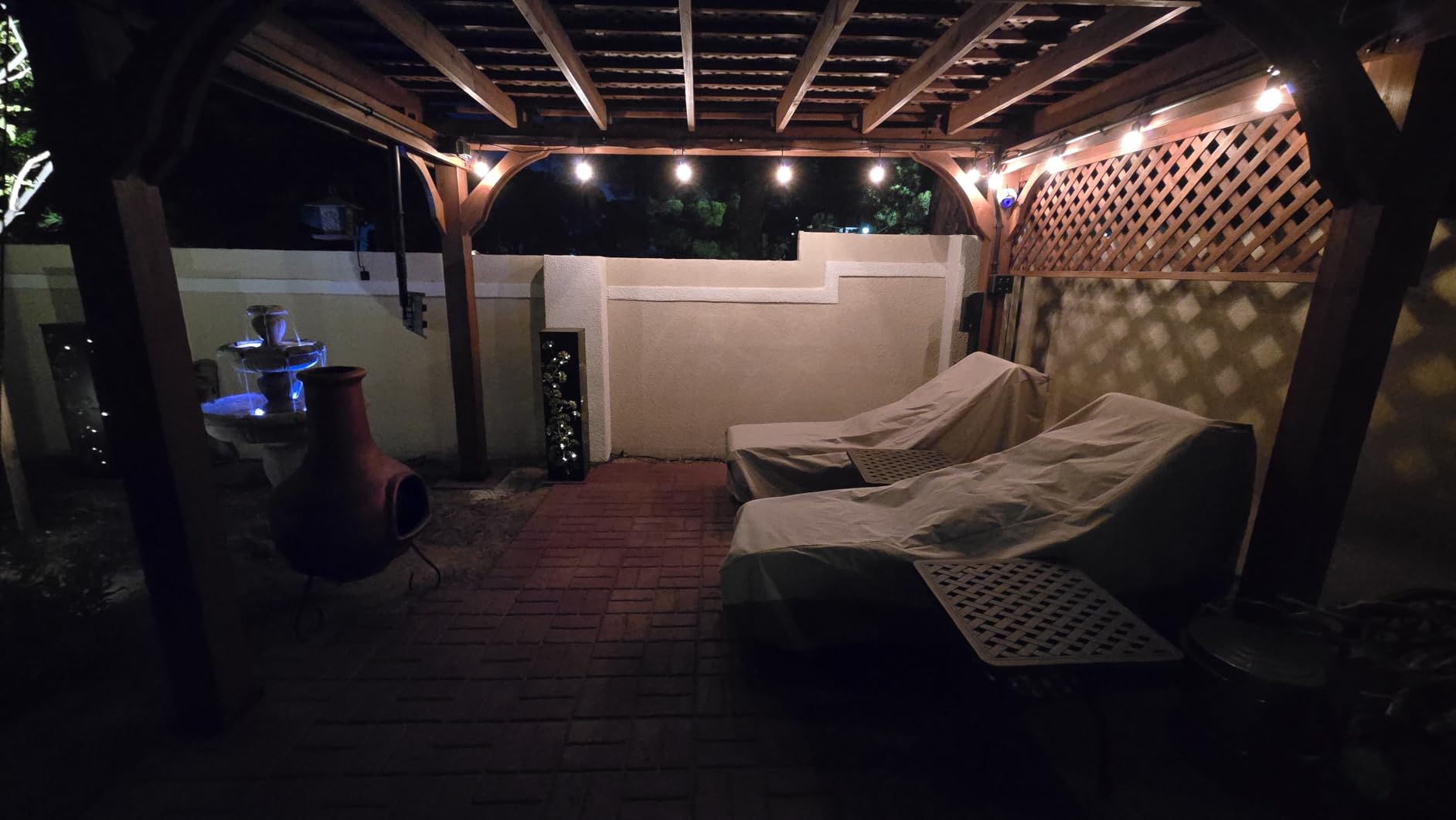 Backyard Discovery Beaumont 12' x 10' Traditional Cedar Wood Pergola Kit with Trellis Roof, All-Season Durability, High-Wind Rating, PowerPort, Shade for Outdoor Patio, Deck, Garden, and Entertaining customer photo 1