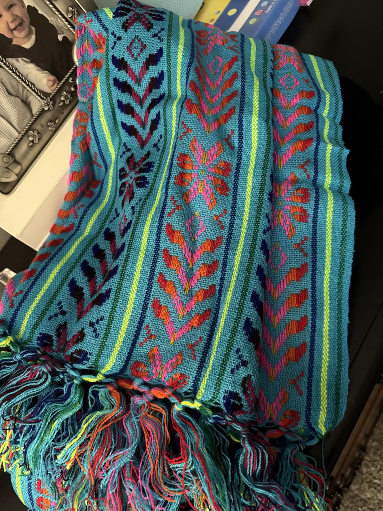 Del Mex Mexican Rebozo Shawl Blanket Doula customer photo 1