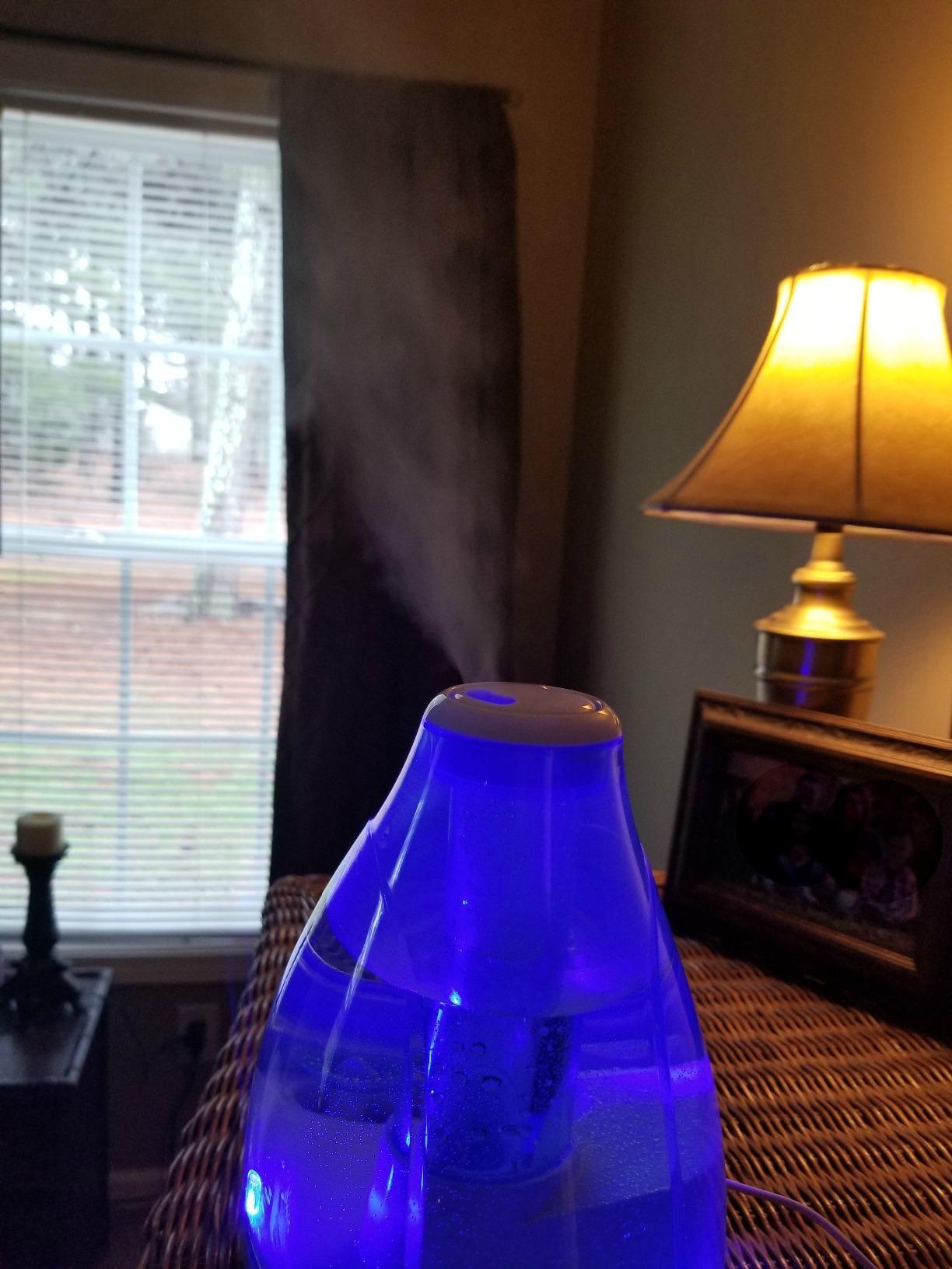 Pure Enrichment MistAire Ultrasonic Cool Mist Humidifier - Quiet Air Humidifier for Bedroom, Nursery, Office, & Indoor Plants - Lasts Up To 25 Hours customer photo 2