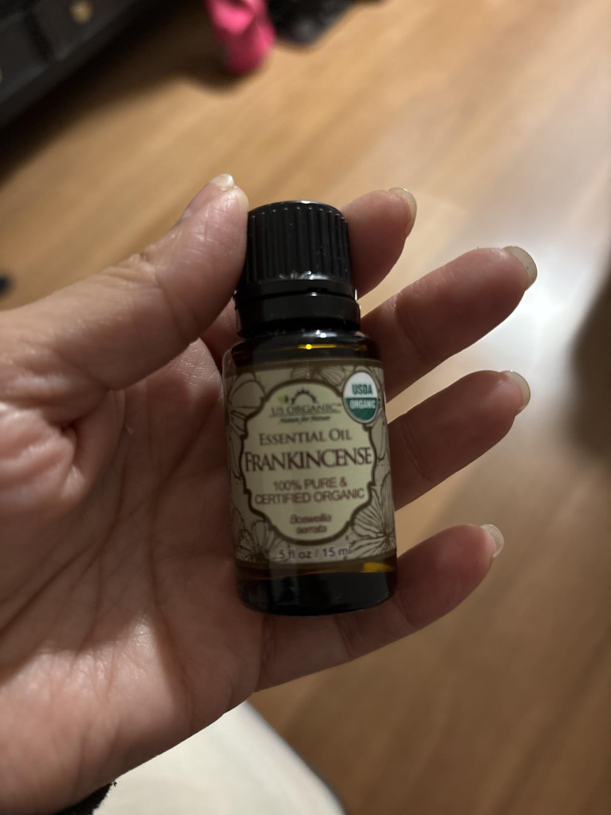 US Organic 100% Pure Frankincense Essential Oil, USDA Certified Organic, Steam Distilled, Boswellia serrata, Sourced from India, Topically or in Diffuser, Perfect for Aging Skin, All skin type (10 ml) customer photo 2