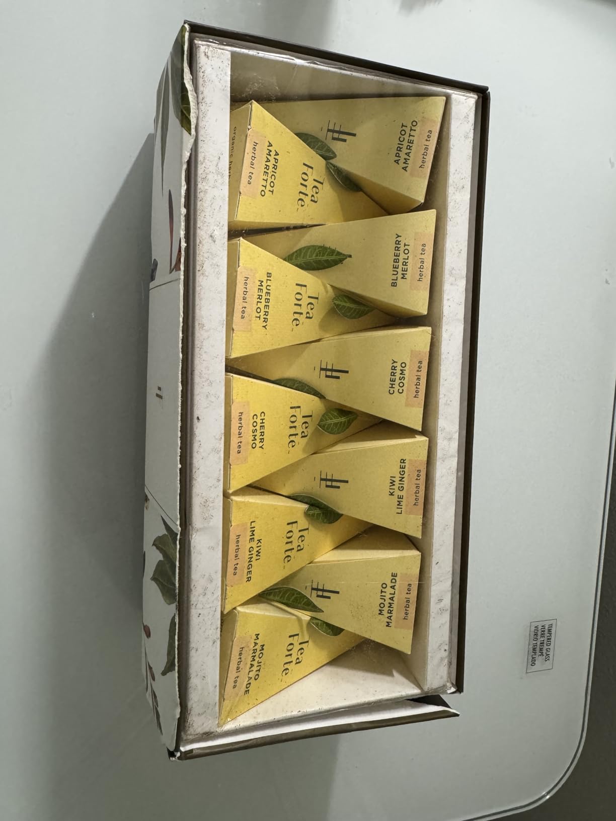 Tea Forte Tea Sampler, 20 Pyramid Infuser Bags, Premium Tea Gift Set | Herbal Retreat Tea Presentation Box, 4 of Each Blend, Individually Wrapped, Giftable Presentation Box for Tea Lovers customer photo 1