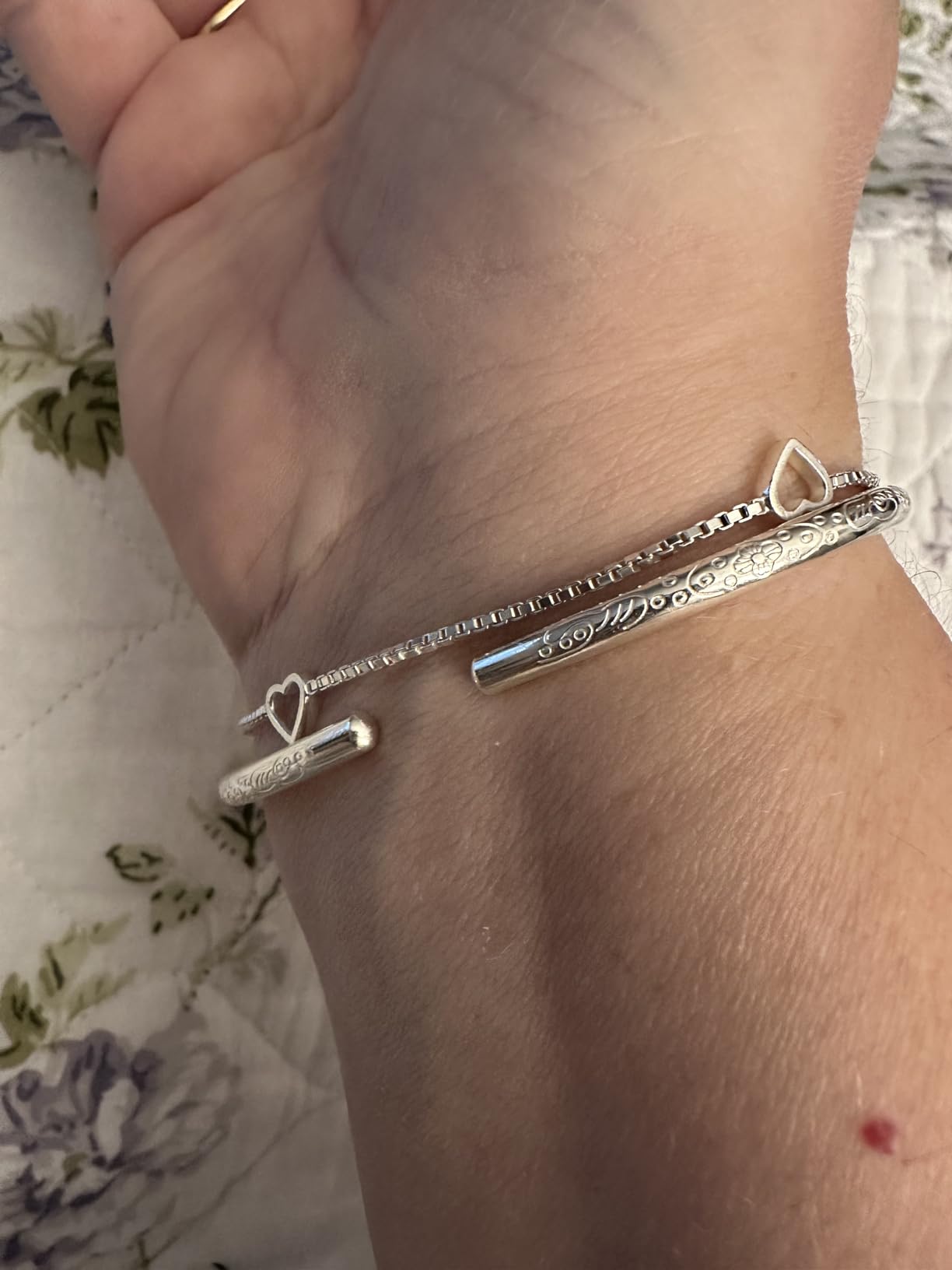 999 Solid Sterling Silver Bangle Cuff Bracelets for Women's | Sterling Silver Bracelet | Silver Jewelry customer photo 1