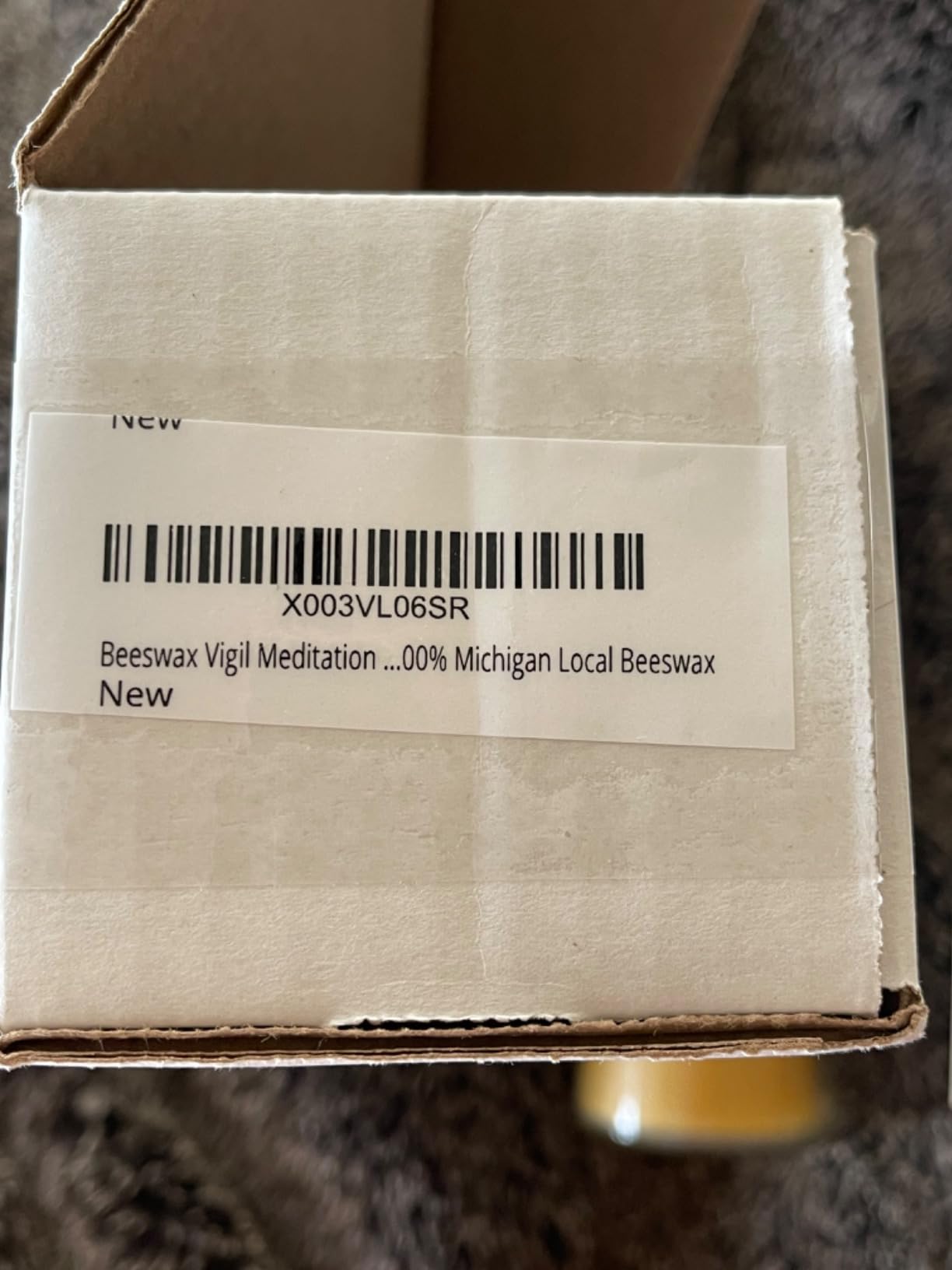 Pure Authentic Beeswax Candle Made in USA Meditation, Prayer, Devotional. Burns up to 100 Hours. customer photo 1