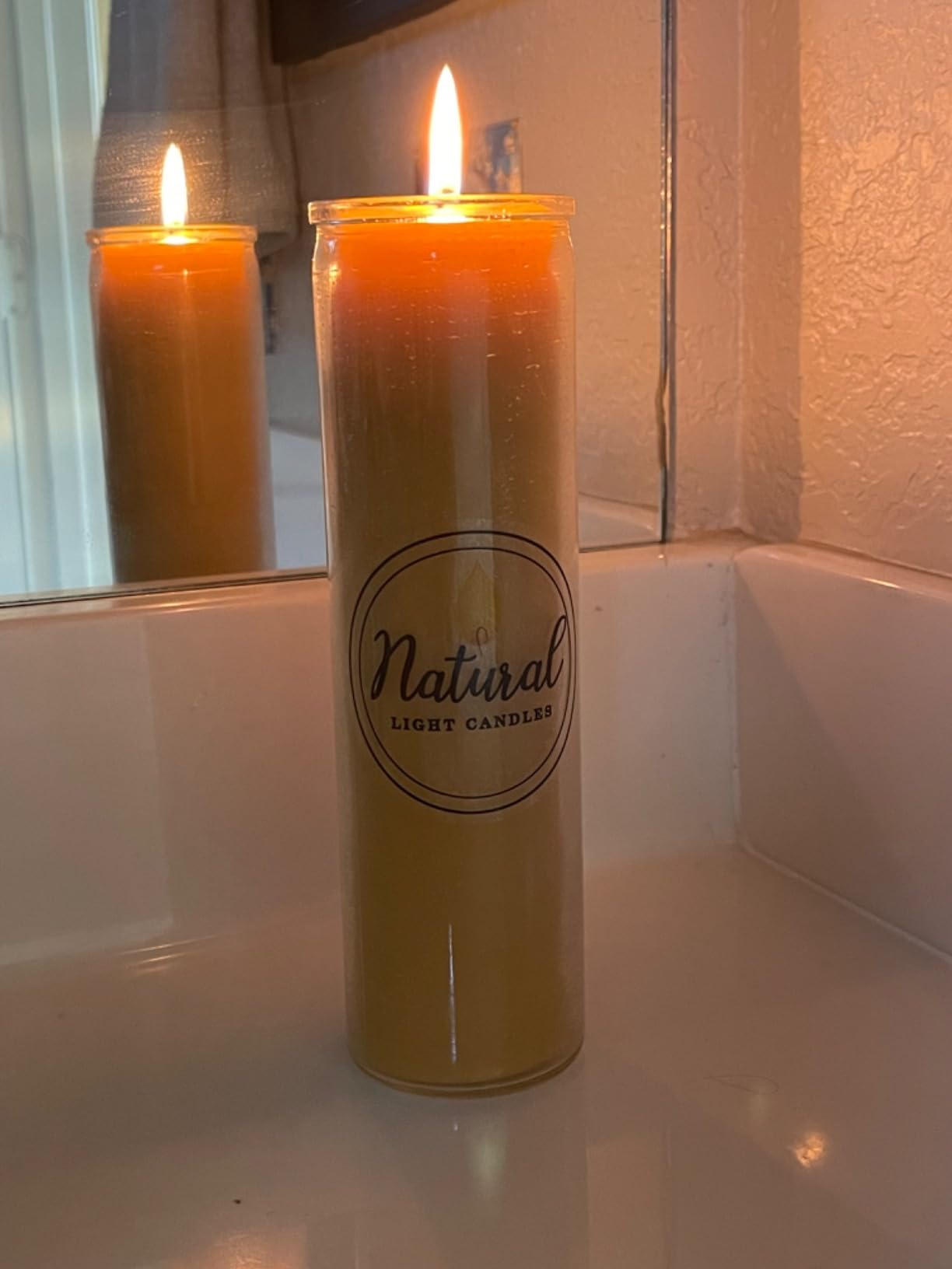 Pure Authentic Beeswax Candle Made in USA Meditation, Prayer, Devotional. Burns up to 100 Hours. customer photo 2