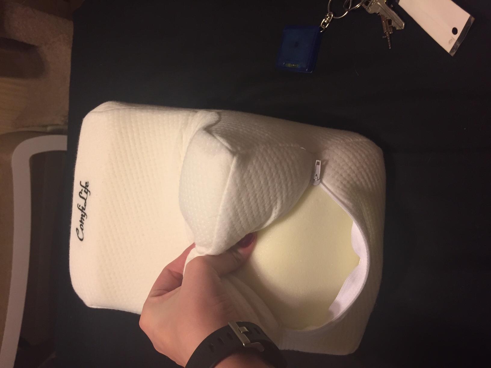 ComfiLife Orthopedic Knee and Leg Pillow for Side Sleepers - 100% Polyurethane Foam for Back Pain, Hip Pain Relief customer photo 1