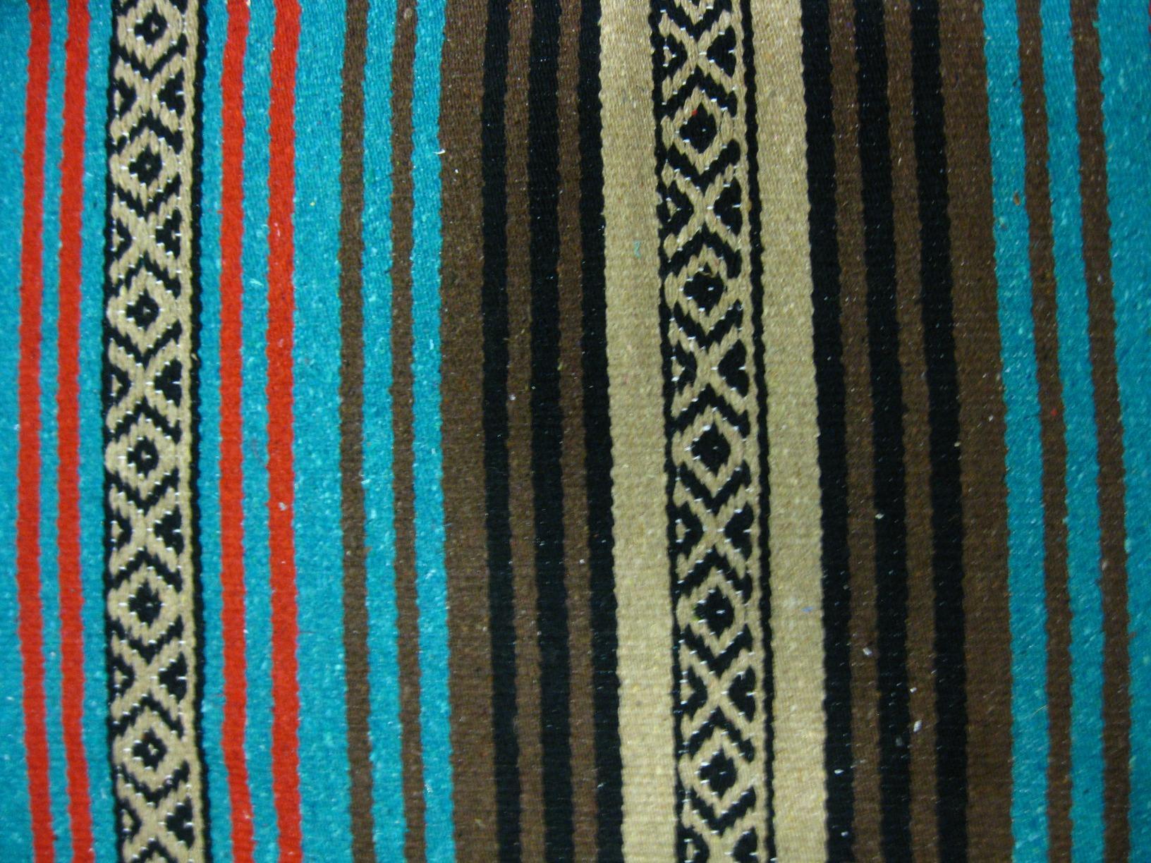 El Paso Designs Mexican Yoga Blanket - Colorful Falsa Serape Throw for Yoga, Beach, Picnic, Saddle, or Home Décor - Soft Woven Boho Blanket (Beige) customer photo 2