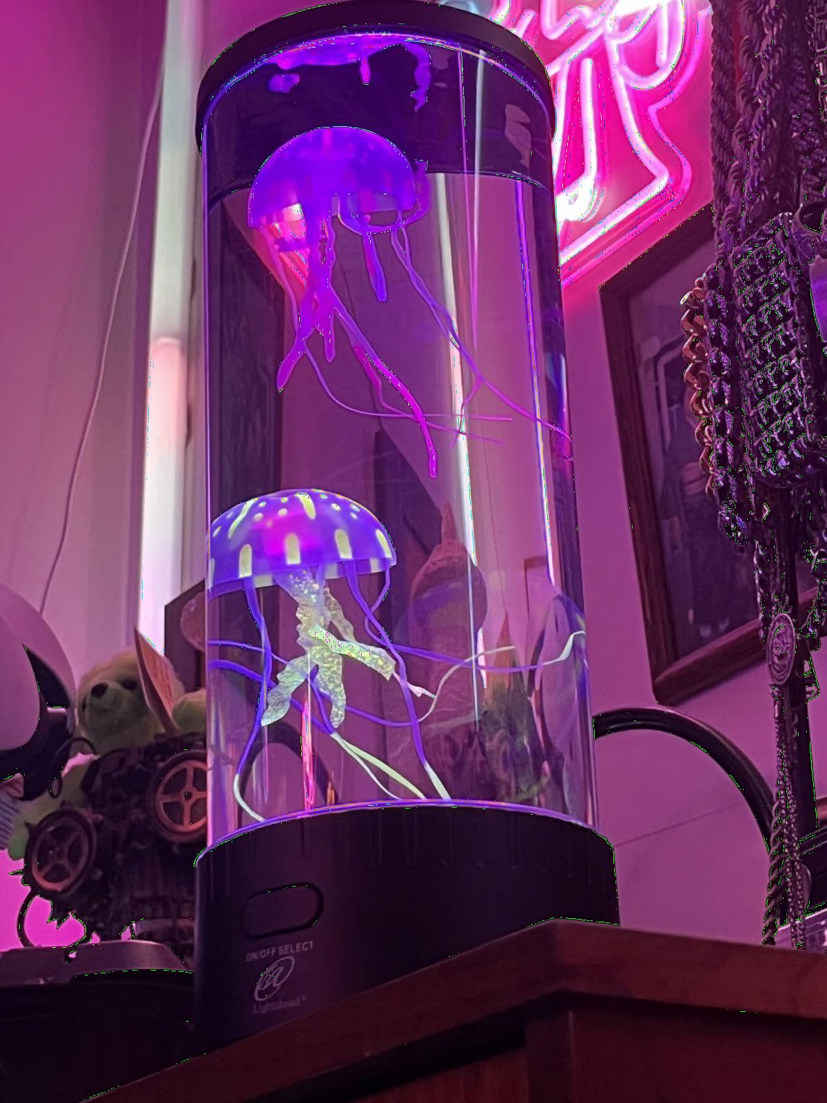 Lightahead Large LED Jellyfish Lamp, 18 Color Changing LEDs | Ultimate 14-Inch Fake Fish Aquarium, Larger, Brighter & Wider for Decor, Autism, ADHD & Anxiety Relief customer photo 2