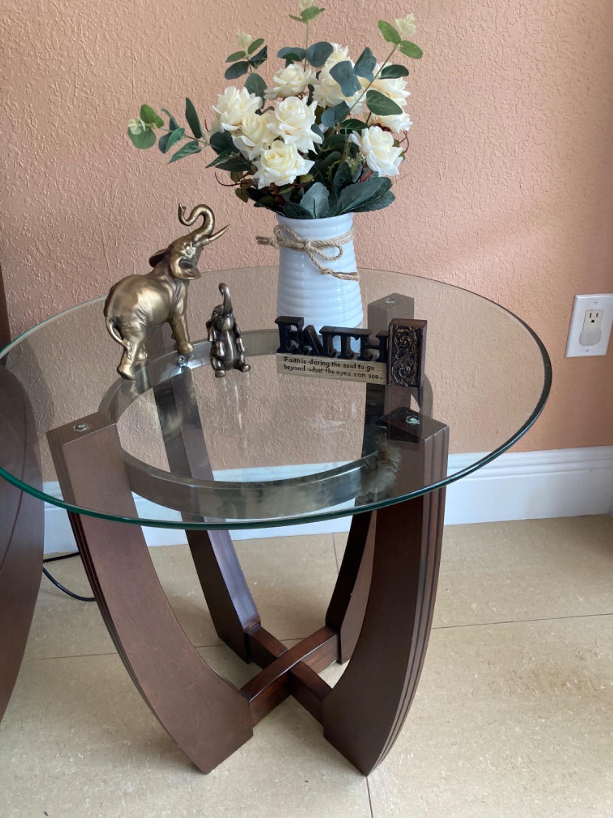 Comfy Hour 6.77 Inch Elephant Statue, Trunk Up Decor | Elephant Figurine, Bronze Tone, Solid Polyresin Sculpture, Good Luck Accent, Home Office Desk Decor customer photo 2