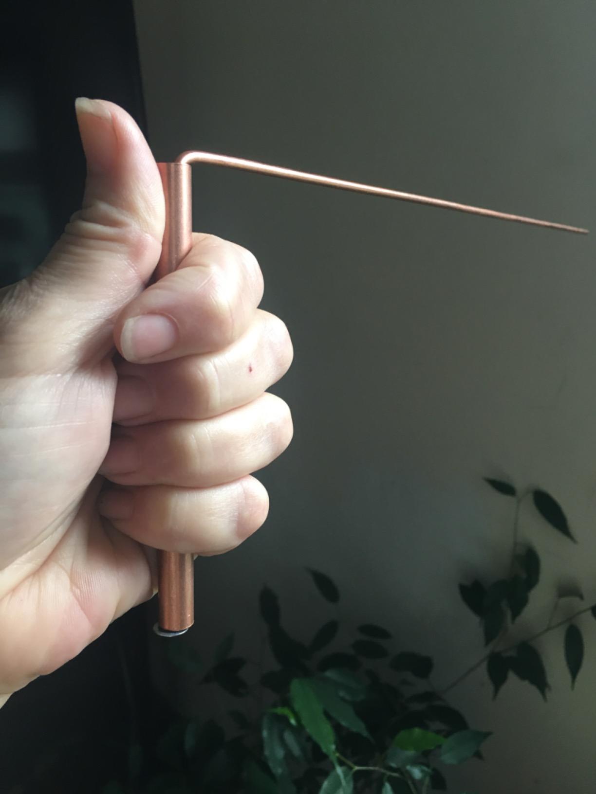 99.9% Copper Dowsing Rod - 2PCS Divining Rods with Bag - Detect Gold, Water, Ghost Hunting etc. customer photo 2