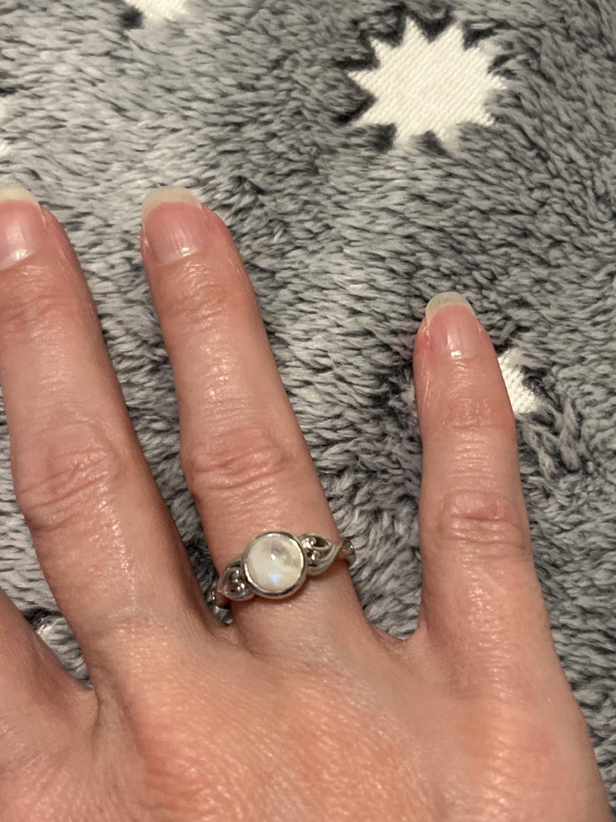 Silvershake 7MM Genuine Round Shape Gemstones White Gold Plated or Yellow Gold Plated 925 Sterling Silver Victorian Style Solitaire Ring Jewelry for Women customer photo 2