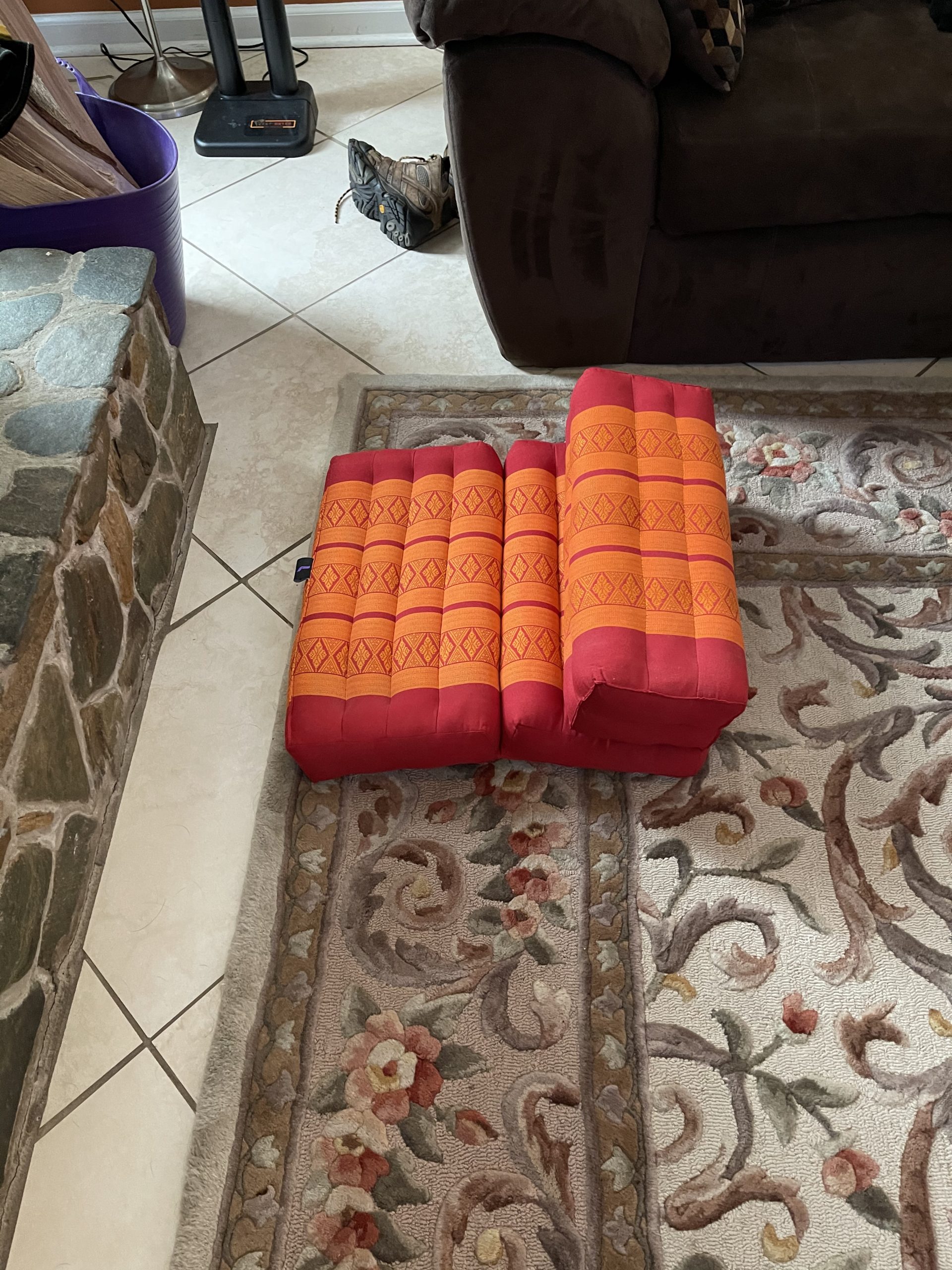 Leewadee Foldable Floor Mattress - 2 in 1 Floor Meditation Mat for Yoga and Relaxation, Seating Futon with Kapok customer photo 2