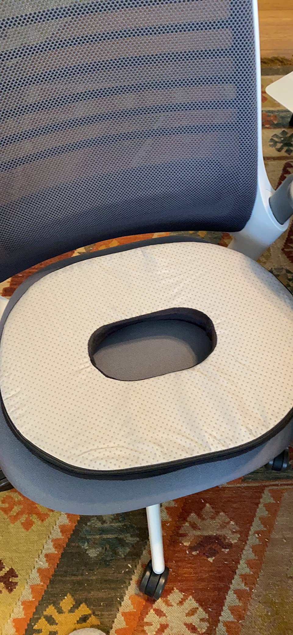 PT ENDORSED Donut Pillow for Tailbone Pain Relief Cushion - Coccyx & Hemorrhoid Pillow for Sitting - Donut Seat Cushion for Pressure Relief, Prostate, Postpartum, Pressure Sores, Lifting Cushions customer photo 1