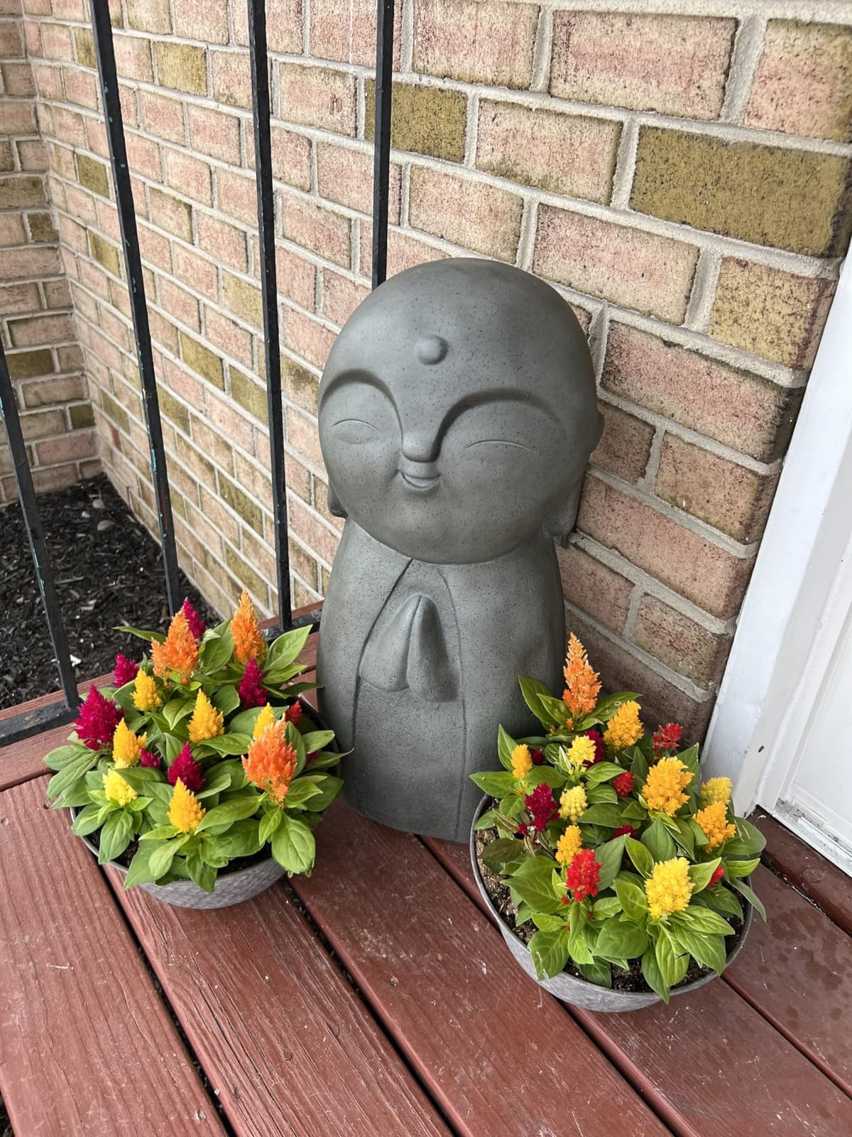 Hi-Line Gift Ltd Smiling Lucky Japanese Jizo Statue customer photo 1