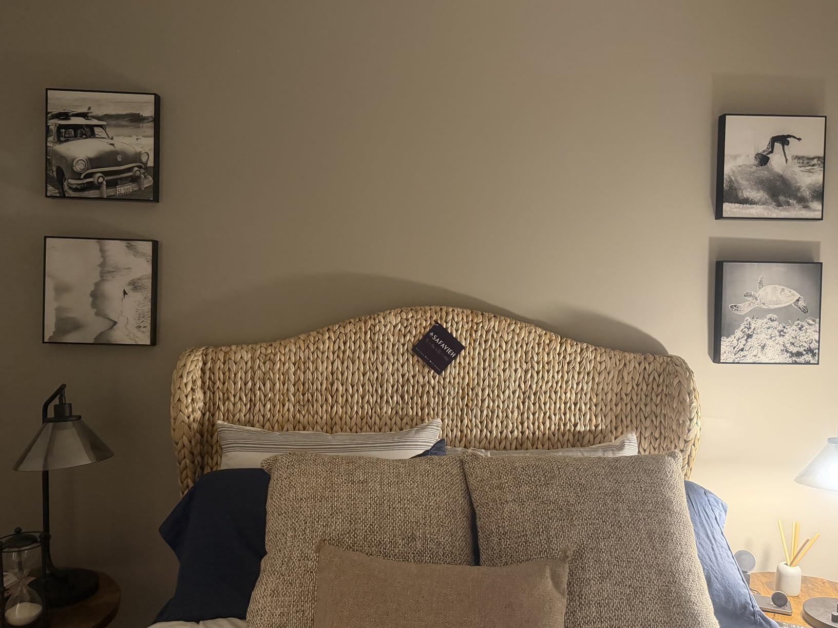Safavieh Home Collection Nadine Natural Winged Headboard, Queen customer photo 1