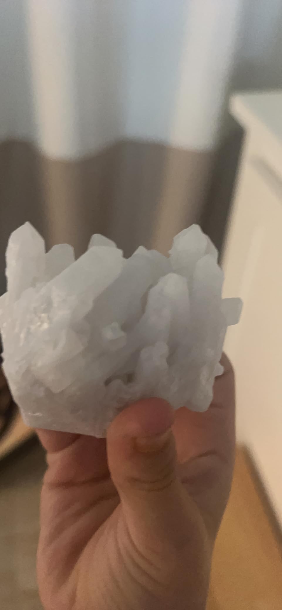 Top Plaza Clear Quartz Crystals 1.85''-3.5'' Crystal Cluster | Healing Rock Crystal Clear Quartz Cluster Mineral Geode Druzy decoration, White Crystal Quartz Cluster customer photo 1