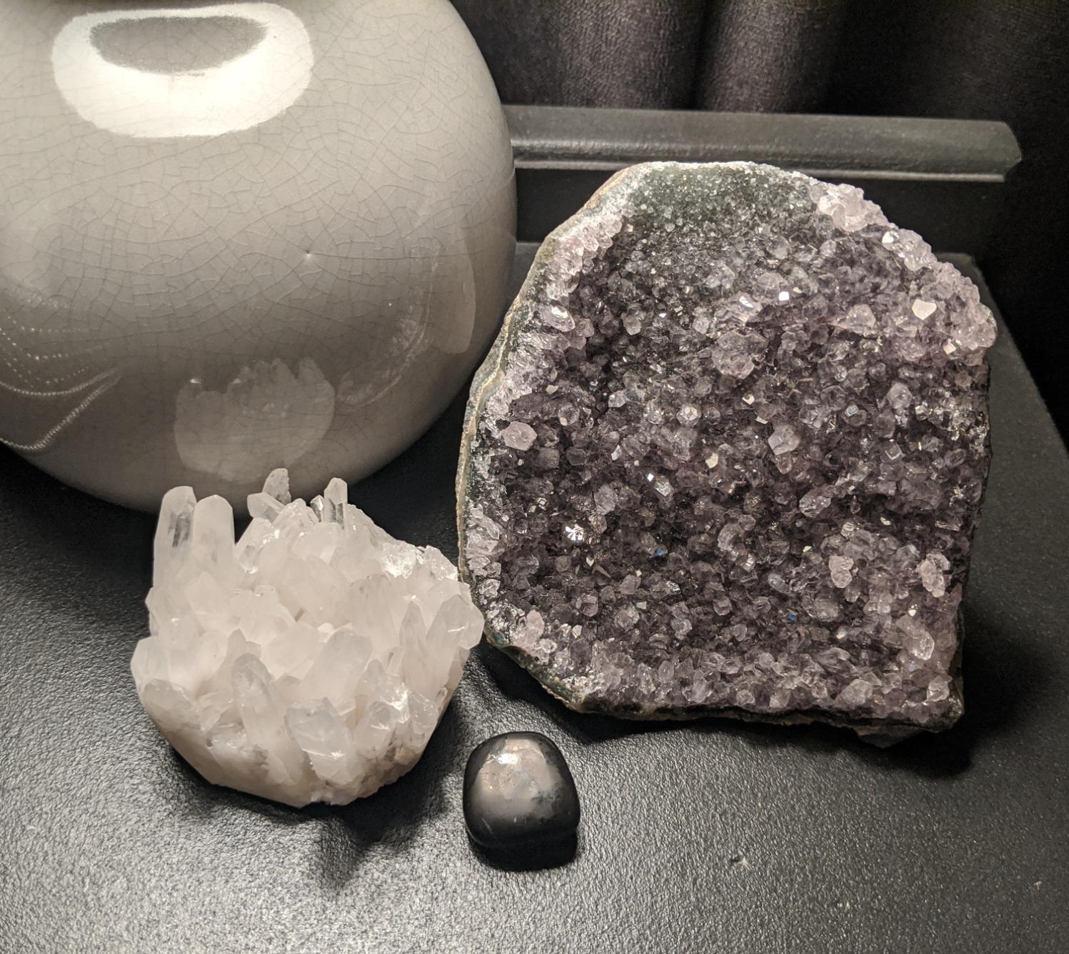 Top Plaza Clear Quartz Crystals 1.85''-3.5'' Crystal Cluster | Healing Rock Crystal Clear Quartz Cluster Mineral Geode Druzy decoration, White Crystal Quartz Cluster customer photo 2