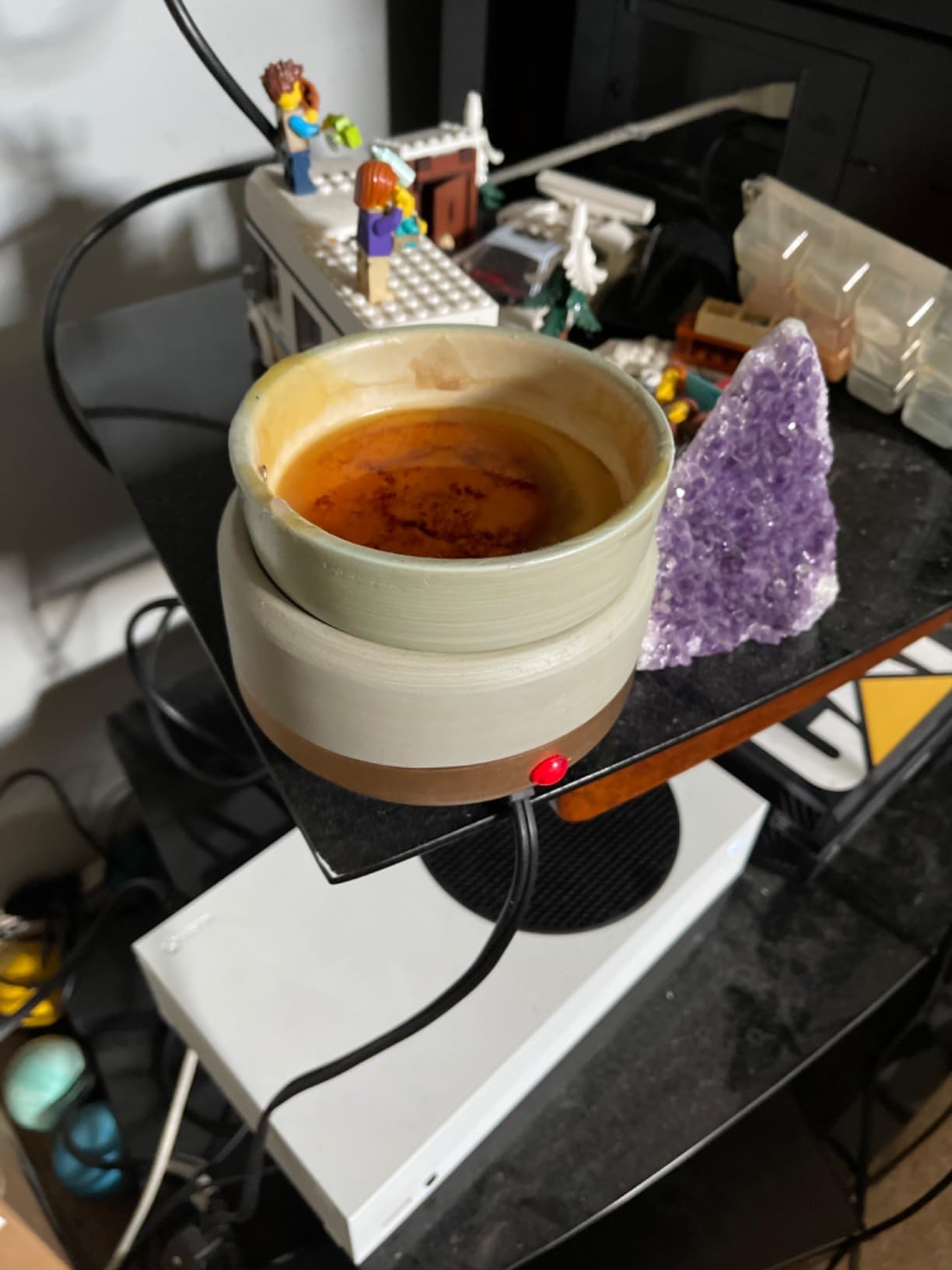 Candle Warmers ETC 2-in-1 Candle and Fragrance Warmer for Warming Scented Candles or Wax Melts and Tarts with to Freshen Room, Midas customer photo 2
