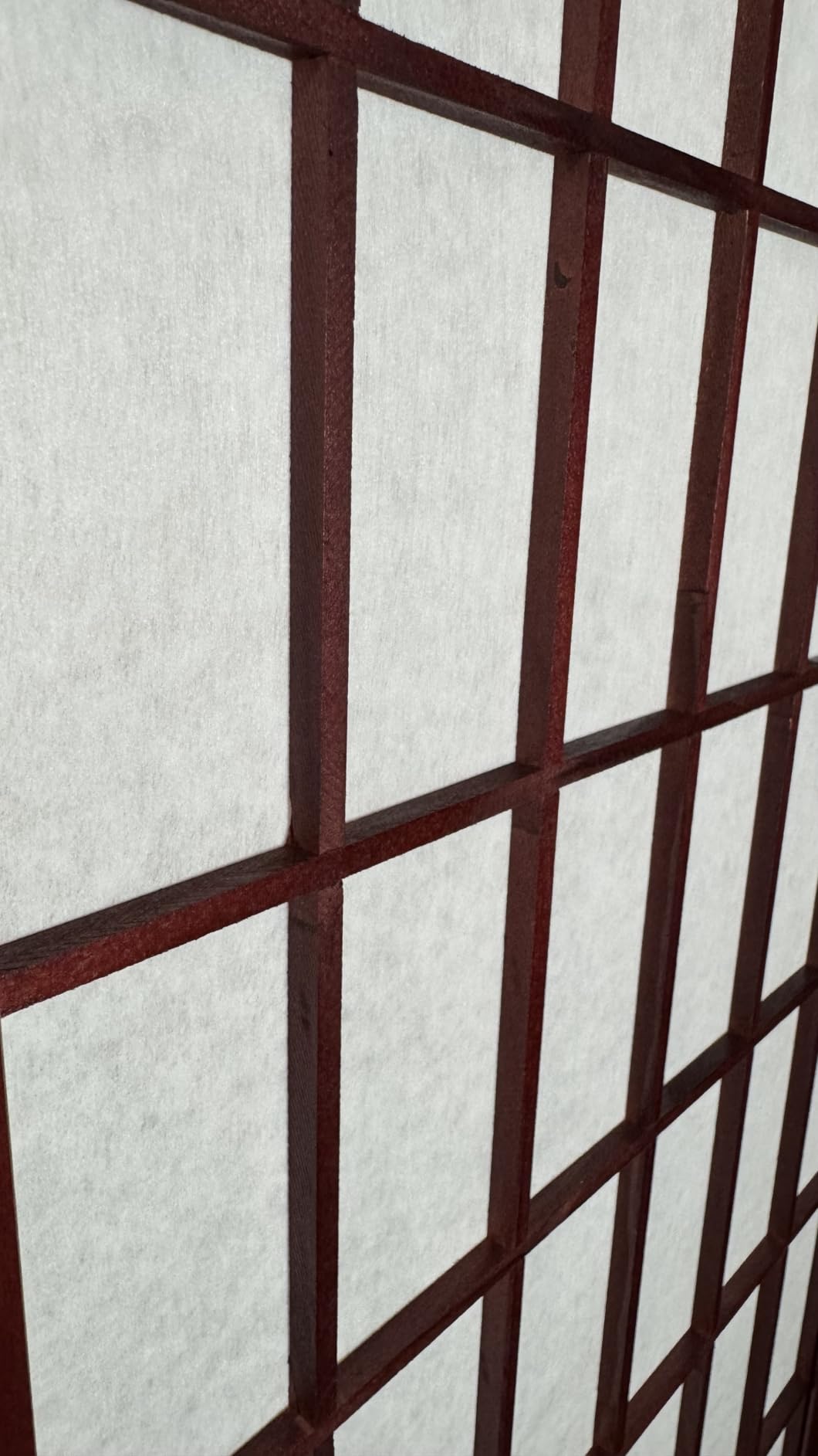 Roundhill Furniture Oriental Shoji 4 Panel Screen Room Divider, Natural customer photo 1