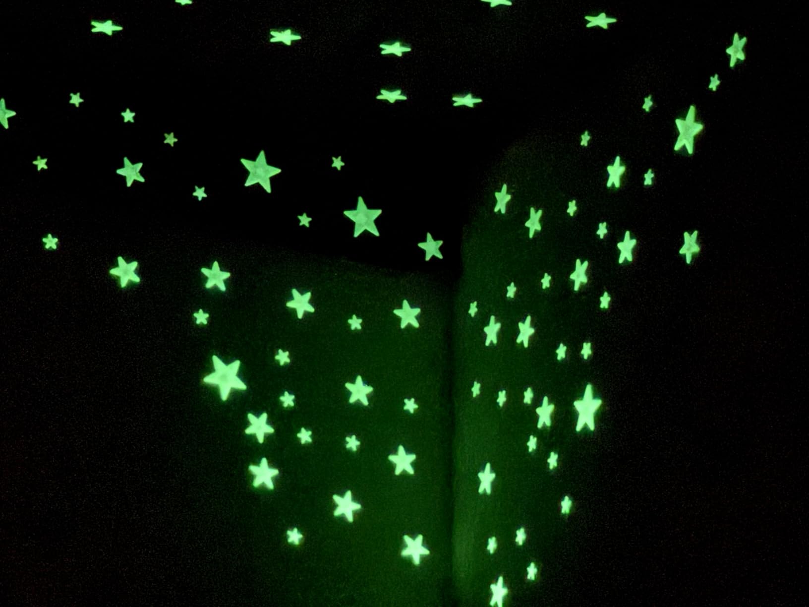 Glow in The Dark Stars - Includes Installation Material and Star map, 200 Glowstars, Only Glow Stars Powered by Our Trademarked Illumaglow2.0 customer photo 1