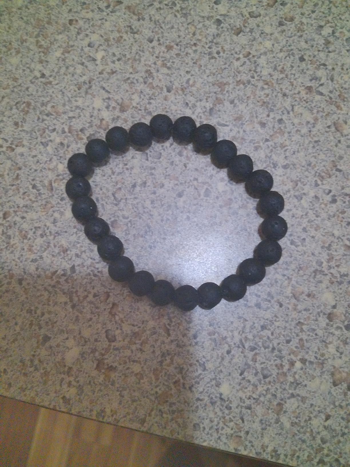 Men Women 8mm Natural Stone Lava Rock Diffuser Bracelet customer photo 1