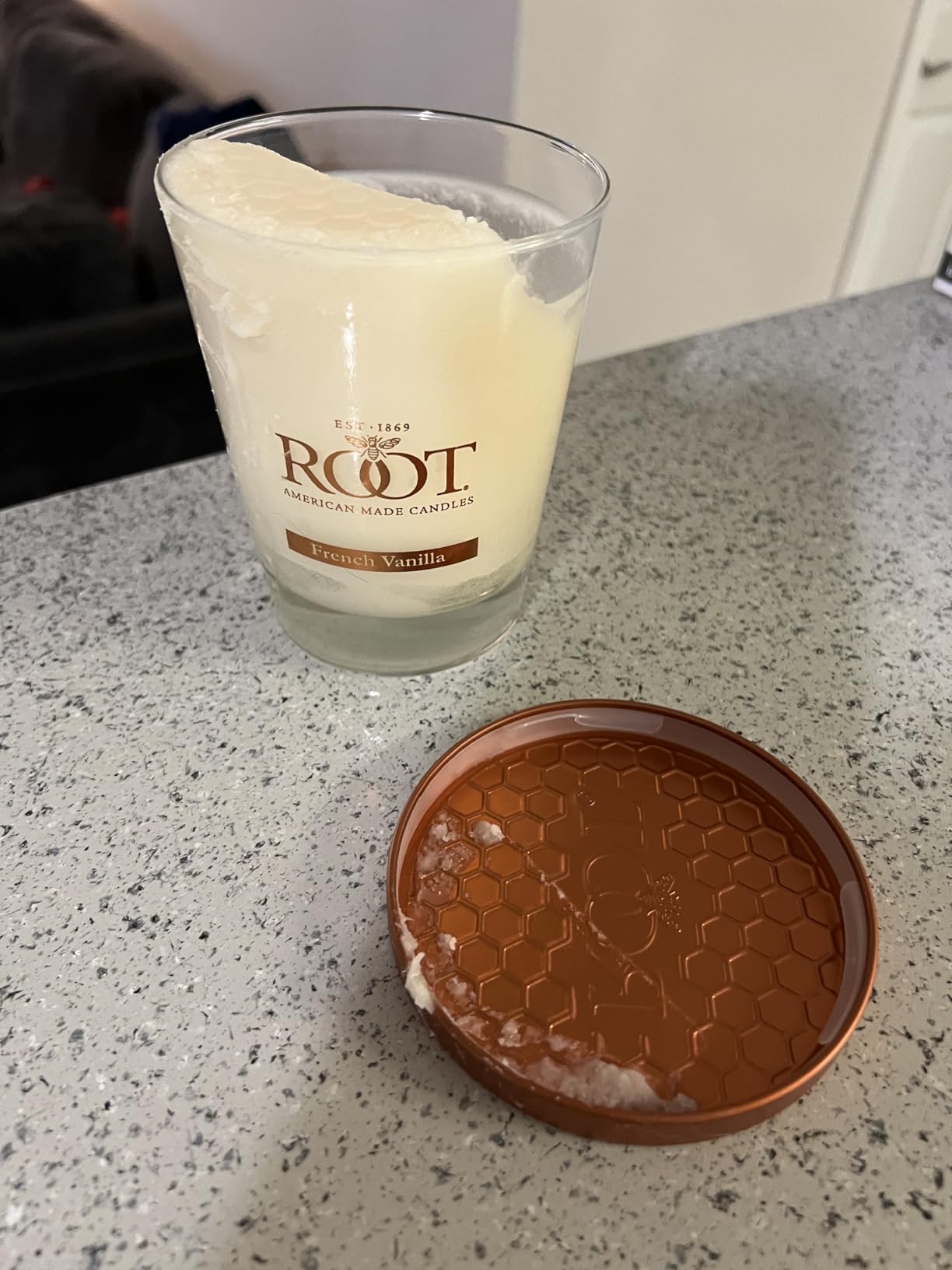 Root Candles Scented Candles Honeycomb Veriglass Premium Handcrafted Beeswax Blend Candle, Large, French Vanilla customer photo 2