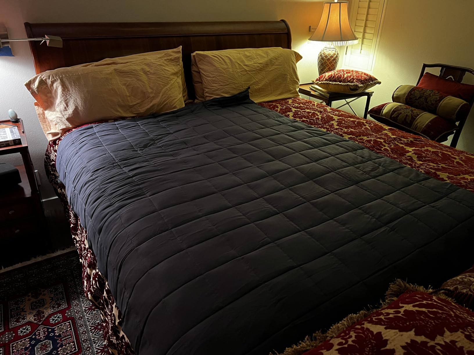 ZonLi Weighted Blanket for Adults (60x80, 20lbs, Dark Grey) | Queen Size High Breathability Cooling Heavy Blanket, Soft Material with Premium Glass Beads, All-Season, Easy Care customer photo 2