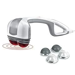Homedics Back Massager Heated Automatic Percussion Body Massager with Dual Pivoting Heads, for Back, Body and Neck Massage, Interchangeable Nodes, For Shoulders, Legs and Feet, White customer photo 2