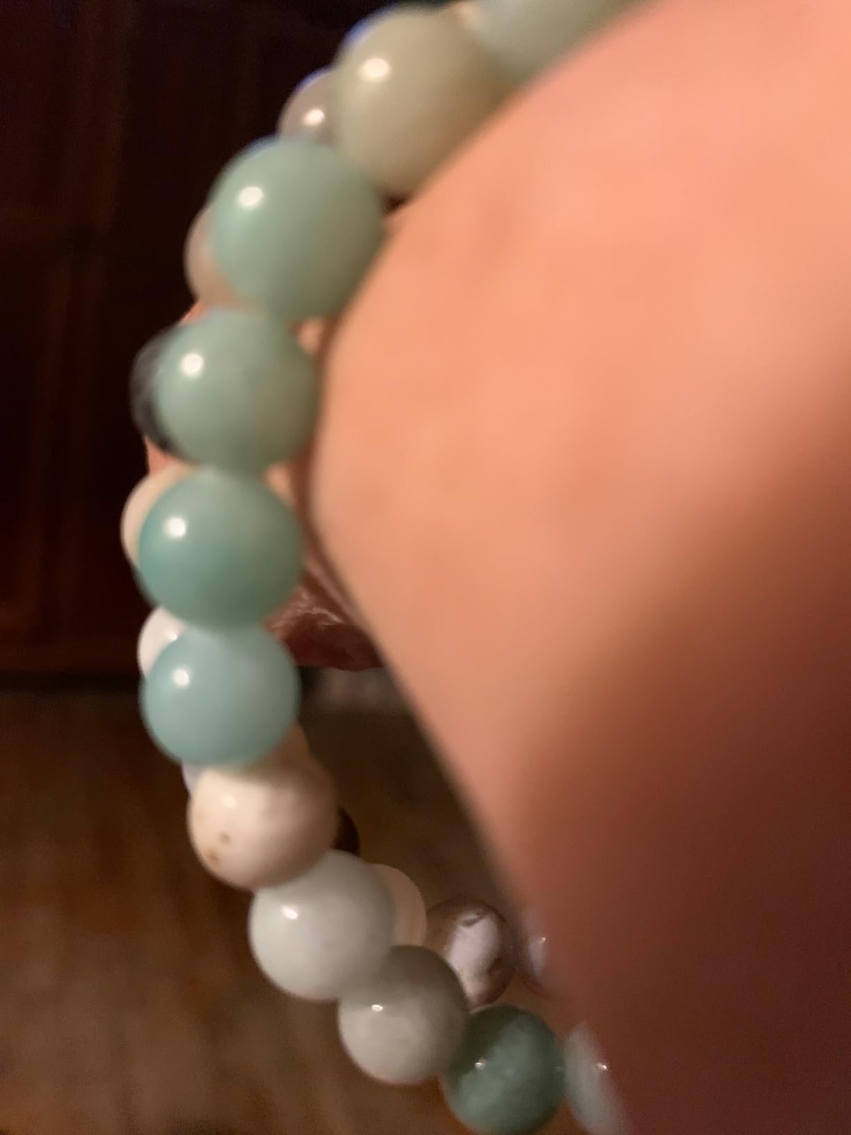 Bivei Natural Crystals Gemstone Healing Stretchy Round Beaded Bracelet | 8MM Semi Precious Beads Bracelet, Handmade Spiritual Jewelry Gift for Women Men,Enhance Positive Energy customer photo 1