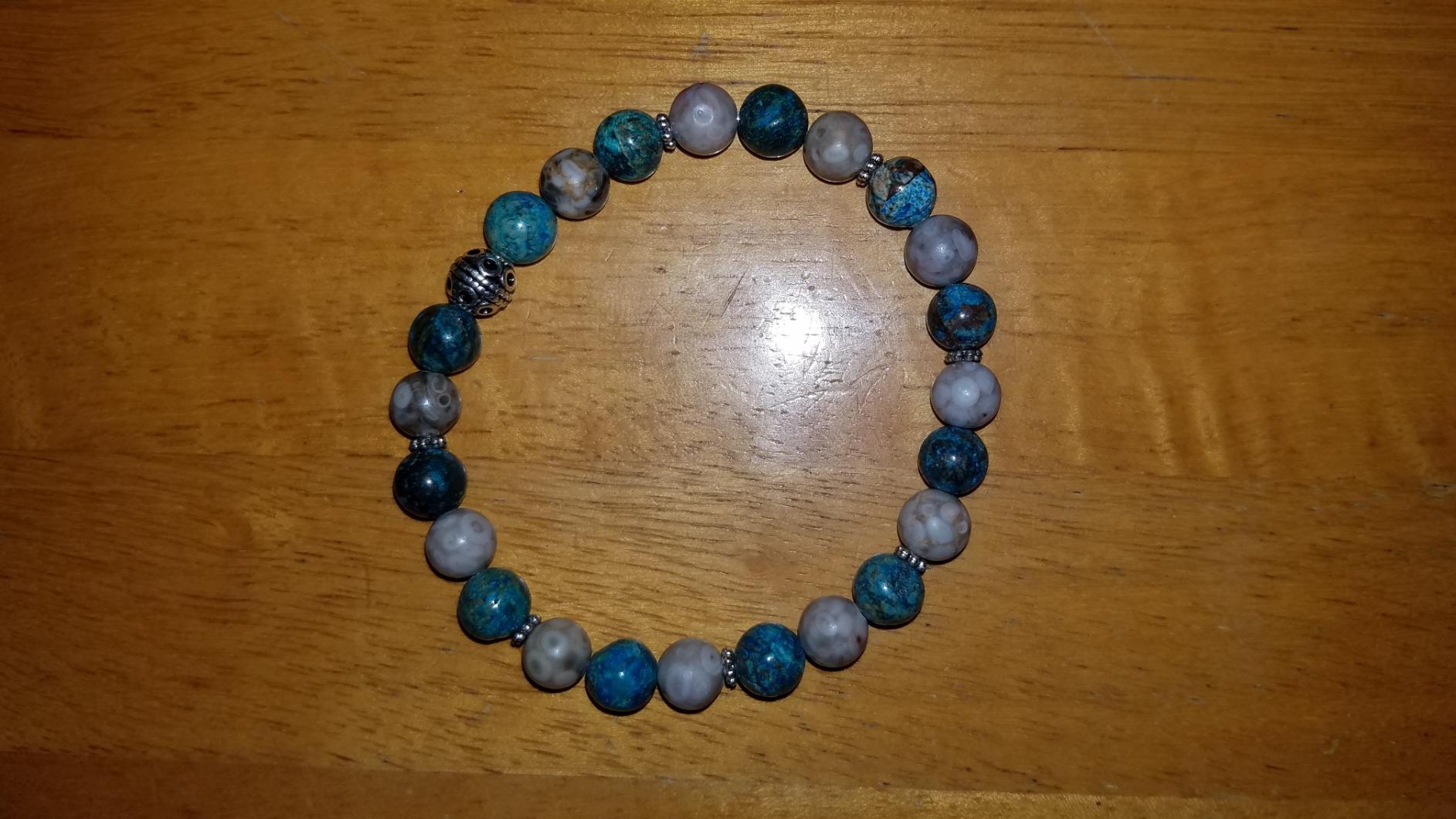 Gorgeous Natural Crazy Blue Lace Agate Gemstone Smooth Round Loose Beads 15.5 inch for Jewelry Making (8MM) customer photo 2