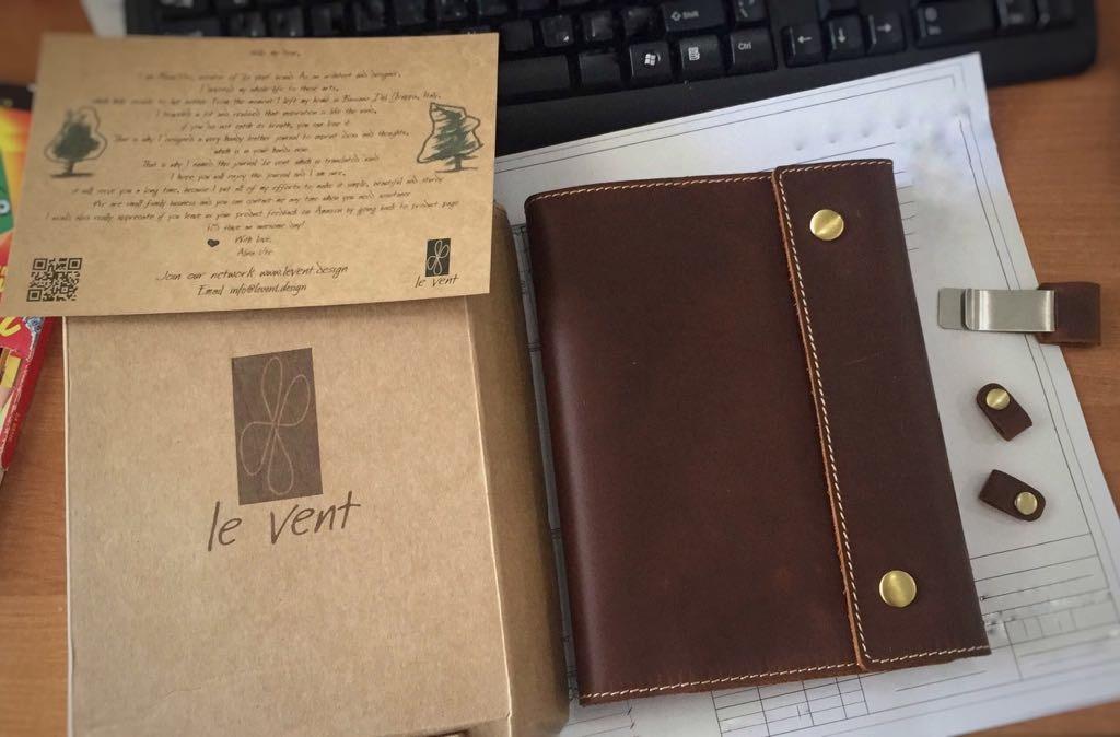 Albero A5 Genuine Leather Journal Refillable - 5x8 Notebook Cover, 360 Lined Pages (100gsm), Writing Diary Organizer, Vintage Brown Handmade Note Book for Men & Women customer photo 1