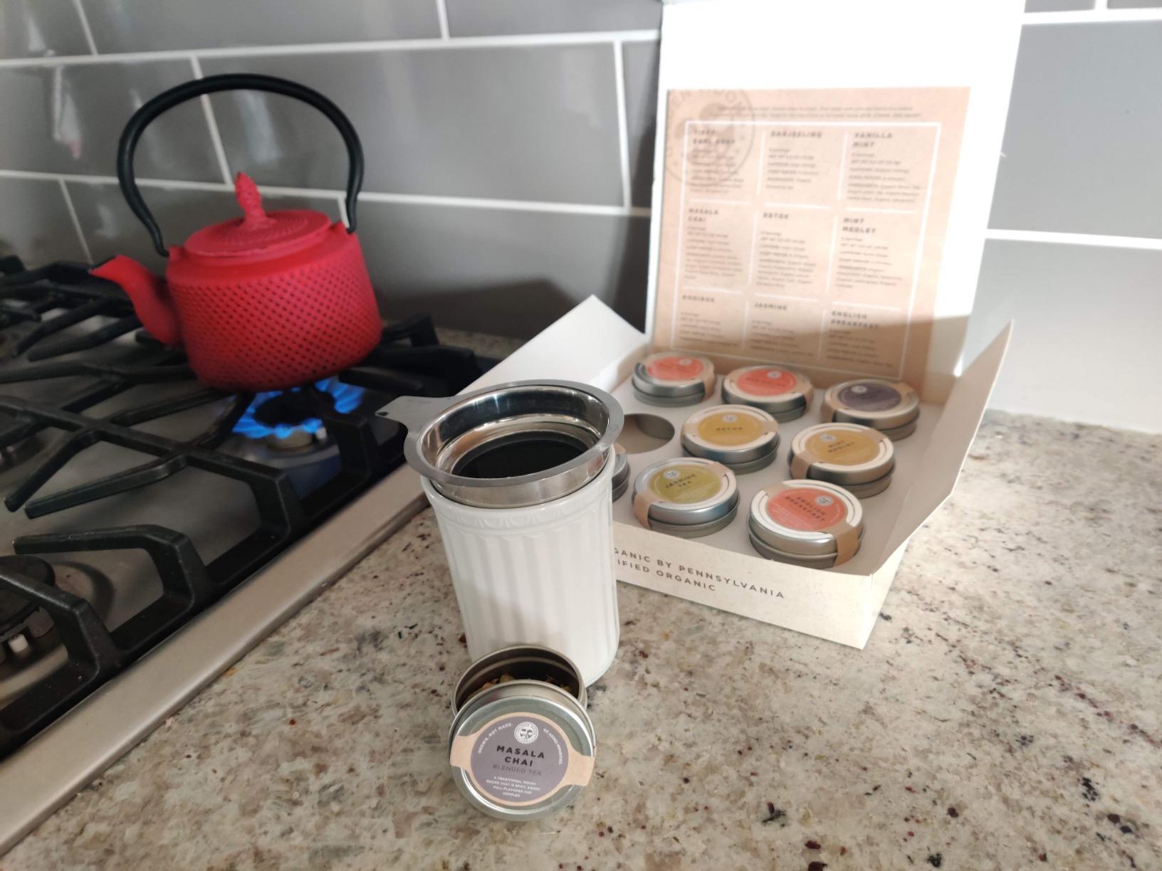 Golden Moon Tea Variety Pack - 9 Loose Leaf Tea Sampler - Organic Black, Green, White, and Herbal Teas Gift Set customer photo 1