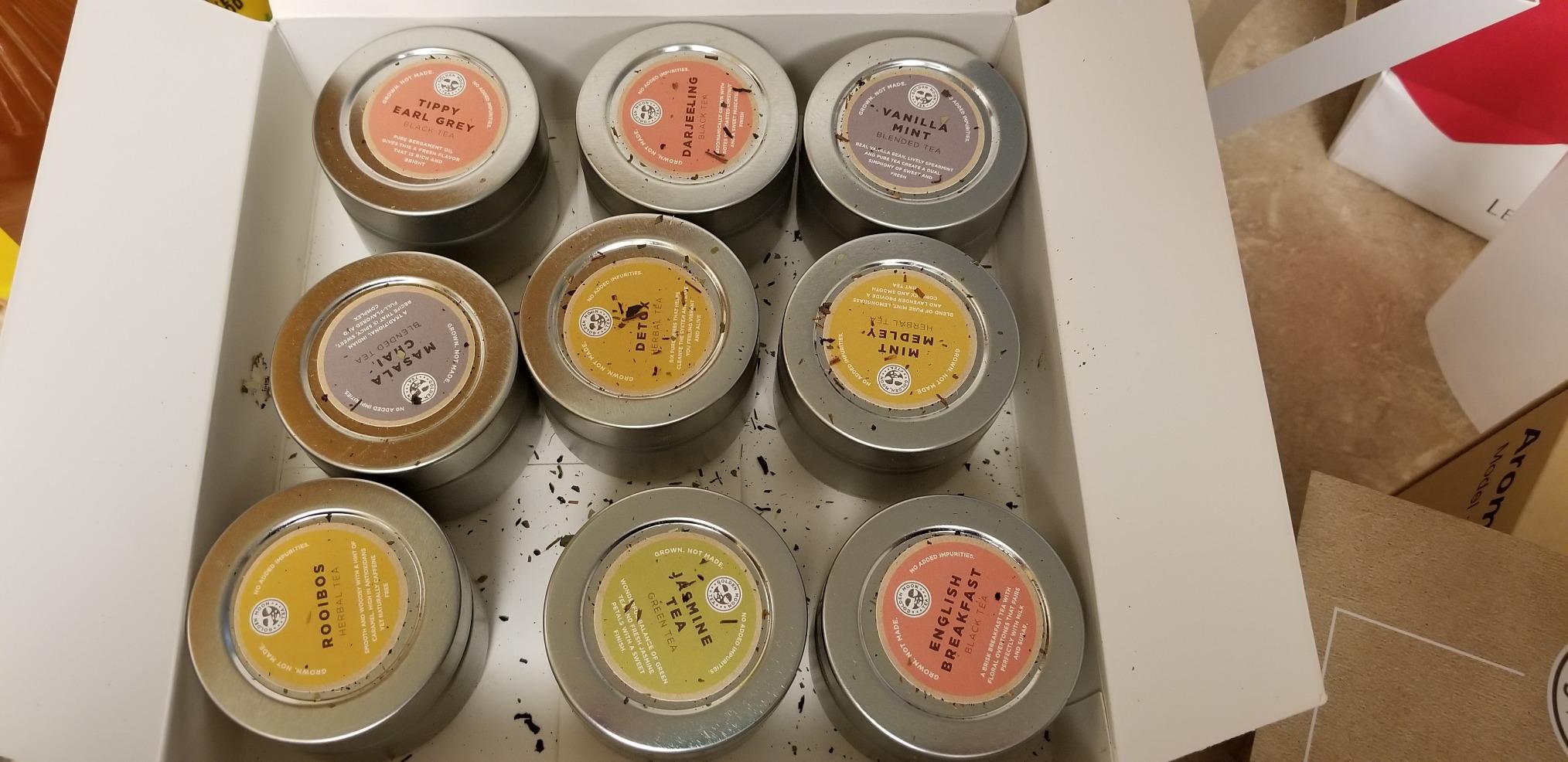 Golden Moon Tea Variety Pack - 9 Loose Leaf Tea Sampler - Organic Black, Green, White, and Herbal Teas Gift Set customer photo 2
