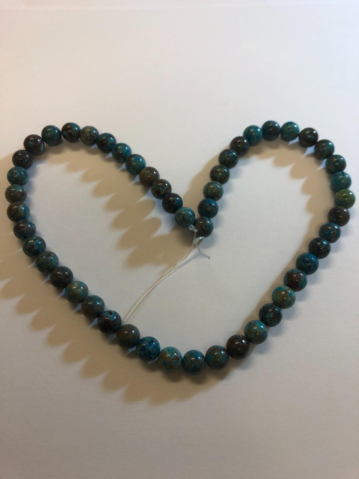 BEADNOVA 8mm Crazy Blue Lace Agate Gemstone Round Loose Beads for Jewelry Making (45-48pcs) customer photo 2