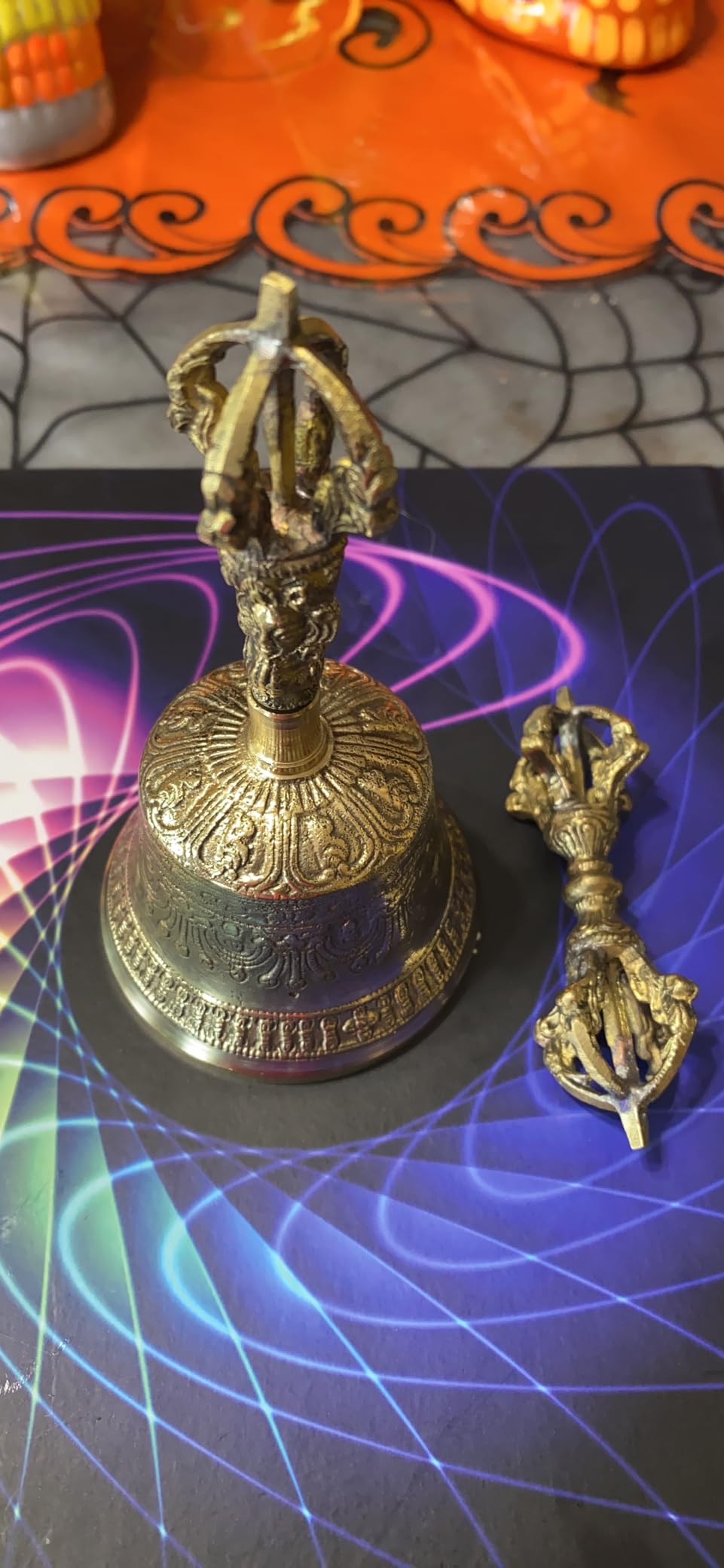 Tibetan Buddhist Meditation Bell and Dorje Set customer photo 2