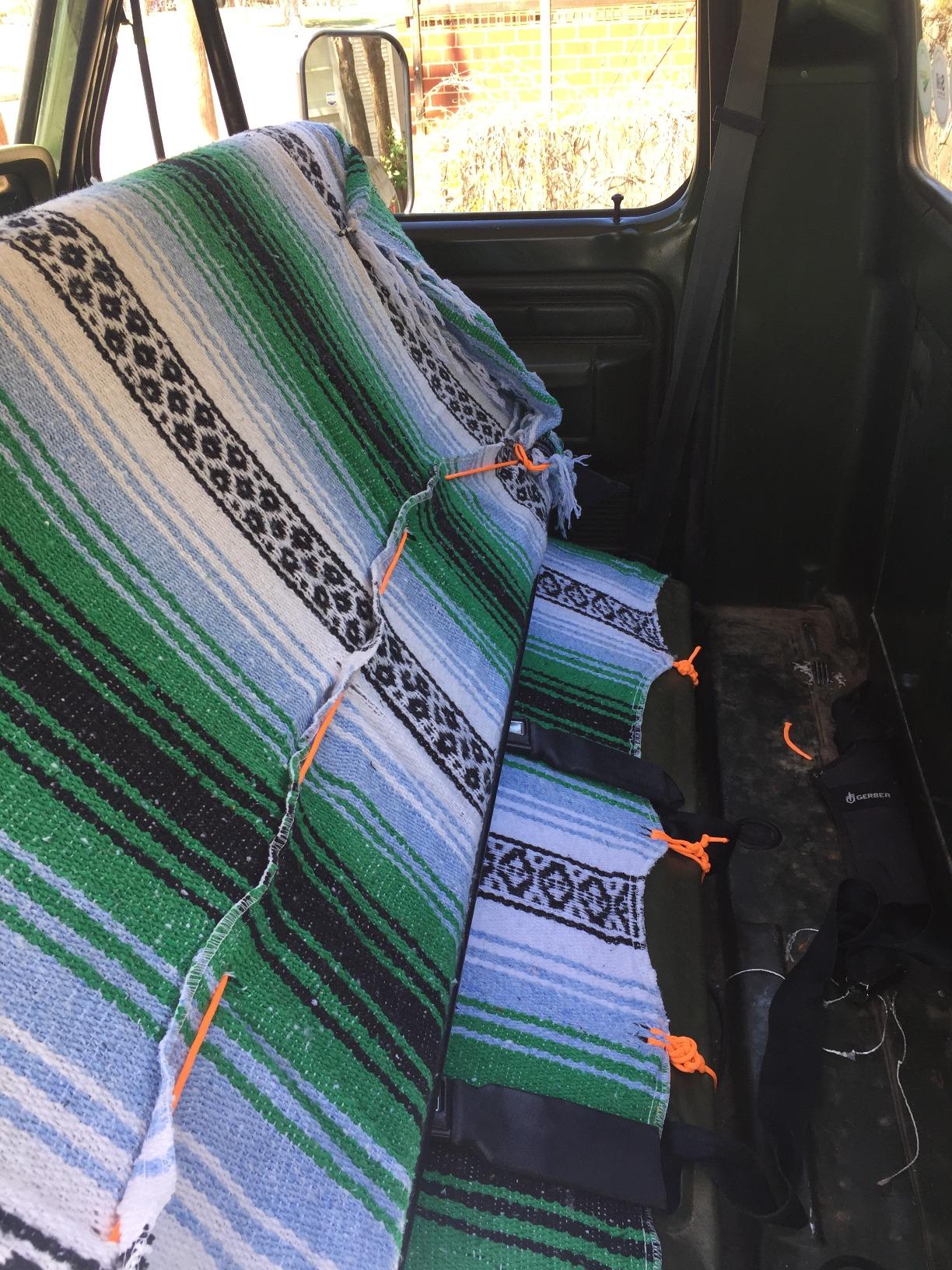 Benevolence LA Authentic Mexican Blanket - Handwoven Falsa Serape Throw - Beach, Camping, Picnic & Yoga Blanket - Lightweight Cotton Throw for Outdoor & Home - Mandarin, 50x70 in customer photo 2