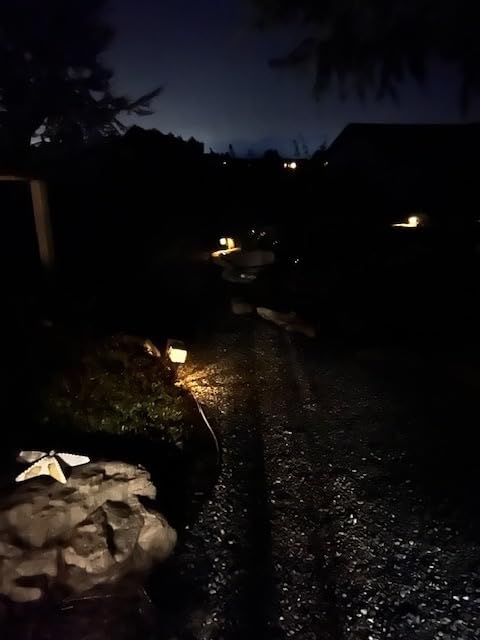 GIGALUMI Japanese Decor Solar Lights for Outside, Pathway Lights 4 Pack - Lawn/Patio/Yard/Walkway/Driveway Decoration | Japanese Style, Pathway Lights, Waterproof, Auto On/Off, Solar Powered customer photo 1