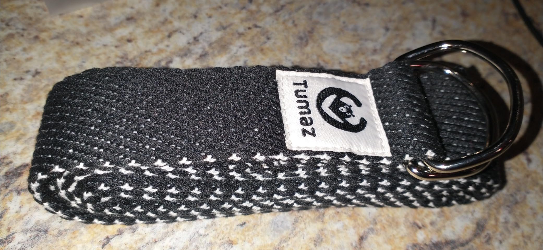 Yoga Strap for Stretching with Adjustable D-Ring, 6/8/10 ft, Soft Cotton Blend, Non-Elastic Yoga Belt for Pilates Stretching & Physical Therapy customer photo 1