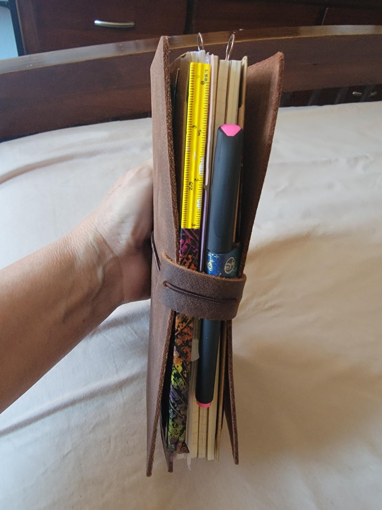 newestor Refillable Leather Journal Travelers Notebook customer photo 2