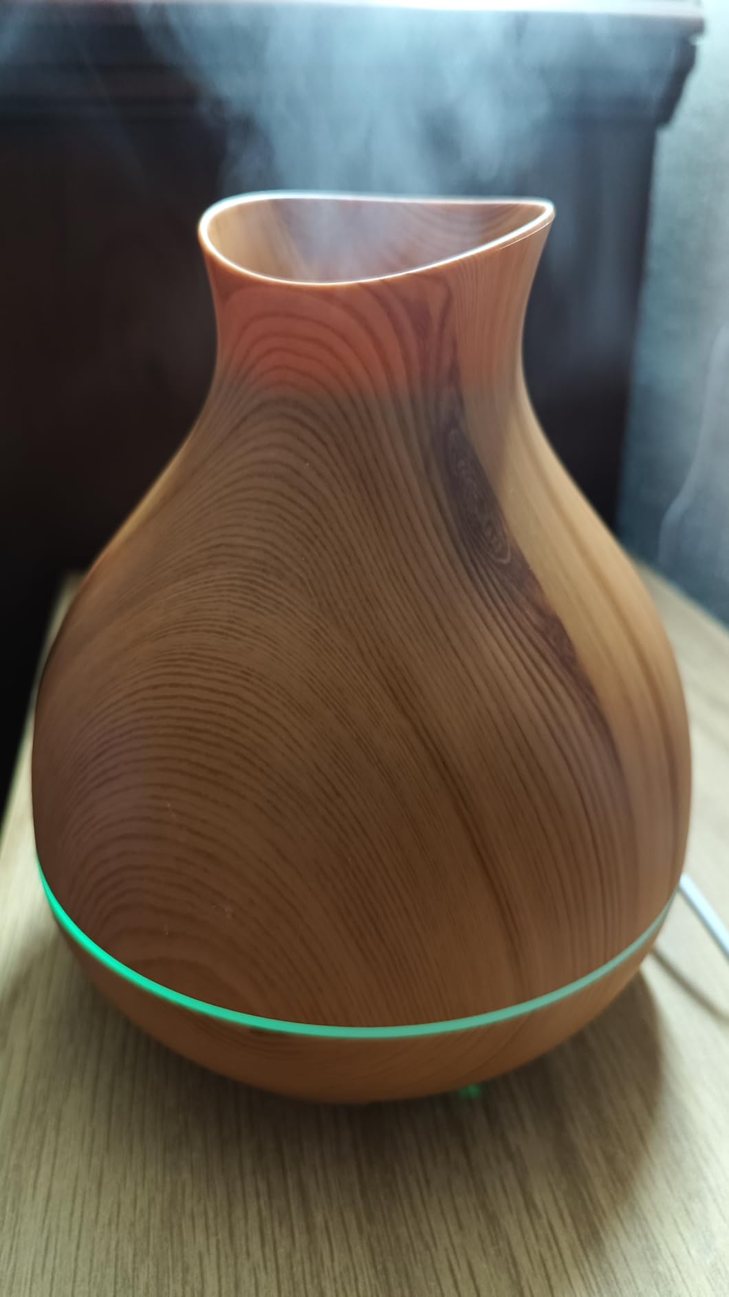 Aromatherapy Essential Oil Diffuser, 550ml Ultrasonic Fragrant Oil Large Room Humidifier, Diffusers for Home with Timer and Waterless Auto-Off, 7 Color LED Lights, Cool Mist Humidifiers customer photo 2