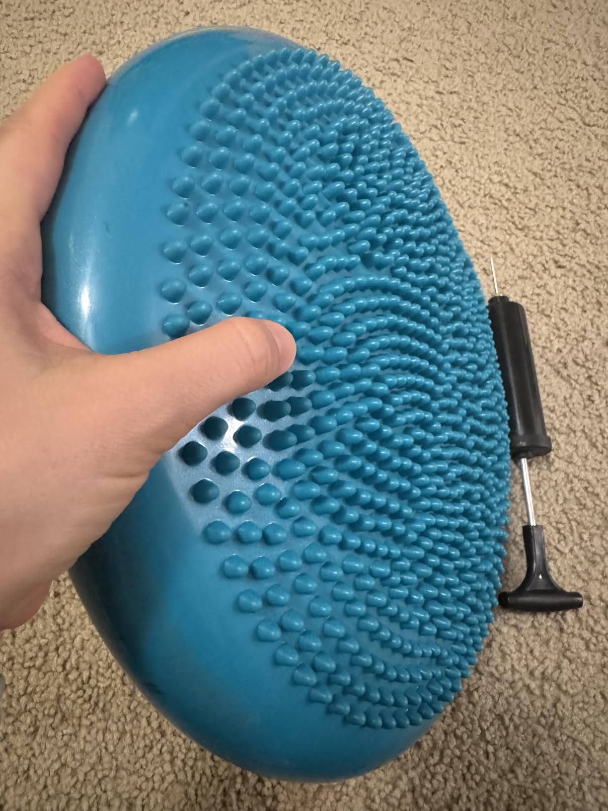 Trideer Wobble Cushion Core Balance Disc, Flexible Seating for Classroom Elementary, Wiggle Seat for Sensory Kids, Balance Pad with Inflation Pump customer photo 1