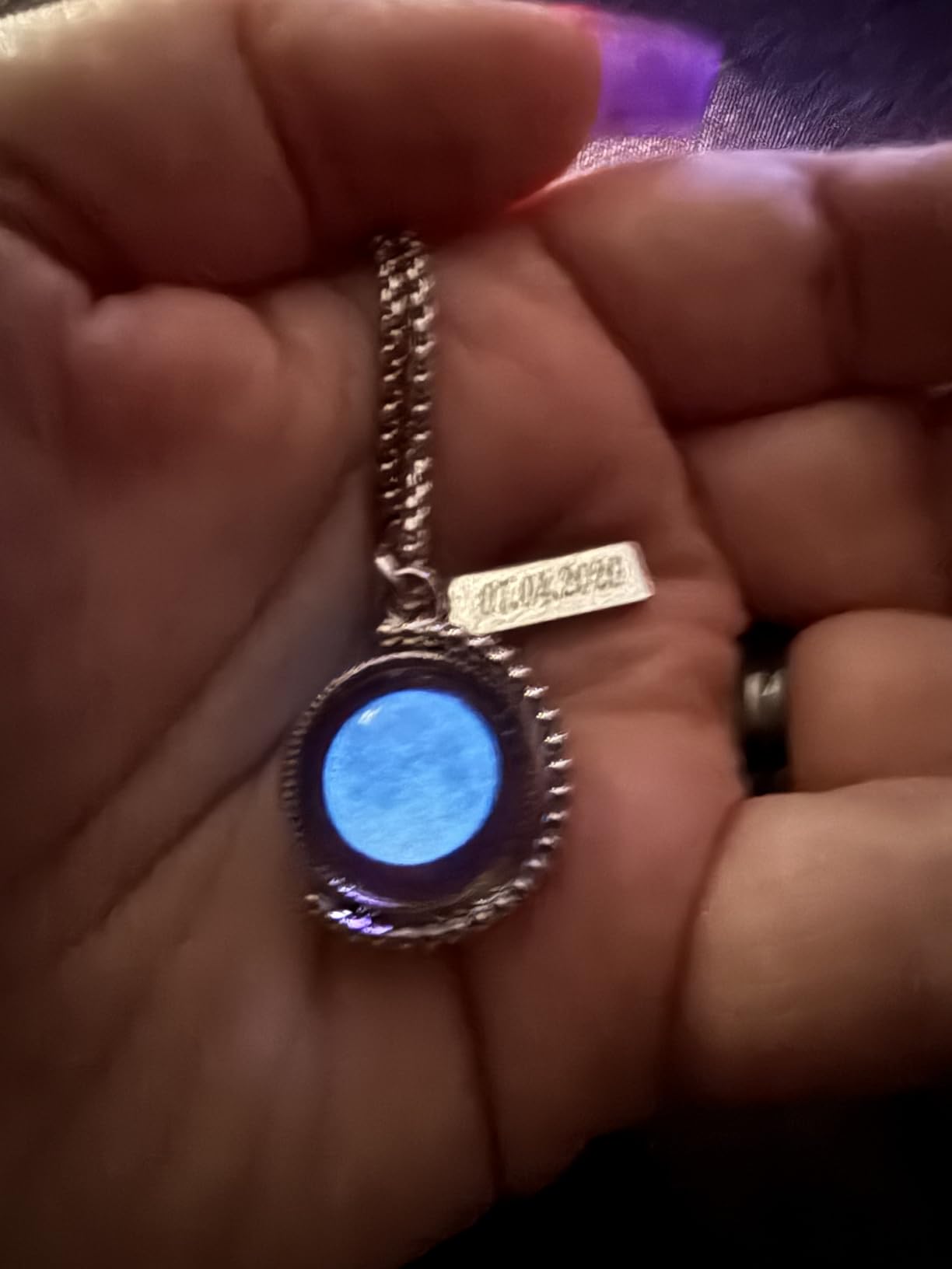 3D Custom Birth Moon Phase Necklace Jewelry with Gift Box customer photo 2