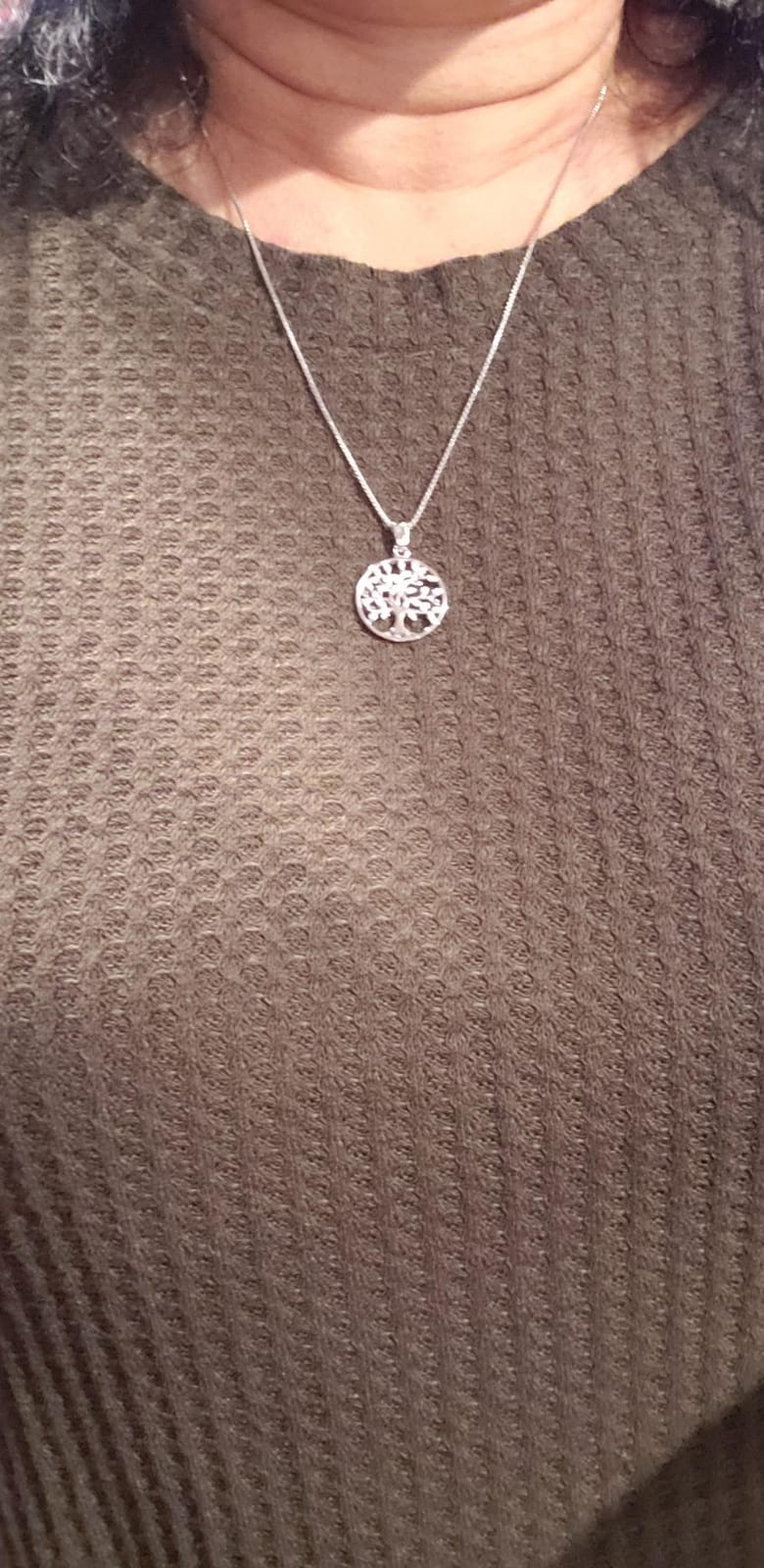 AEONSLOVE Tree of Life Necklace 925 Sterling Silver, Family Tree of Life Pendants Jewelry Gifts for Women Wife Mother, 18 Inch Chain customer photo 1