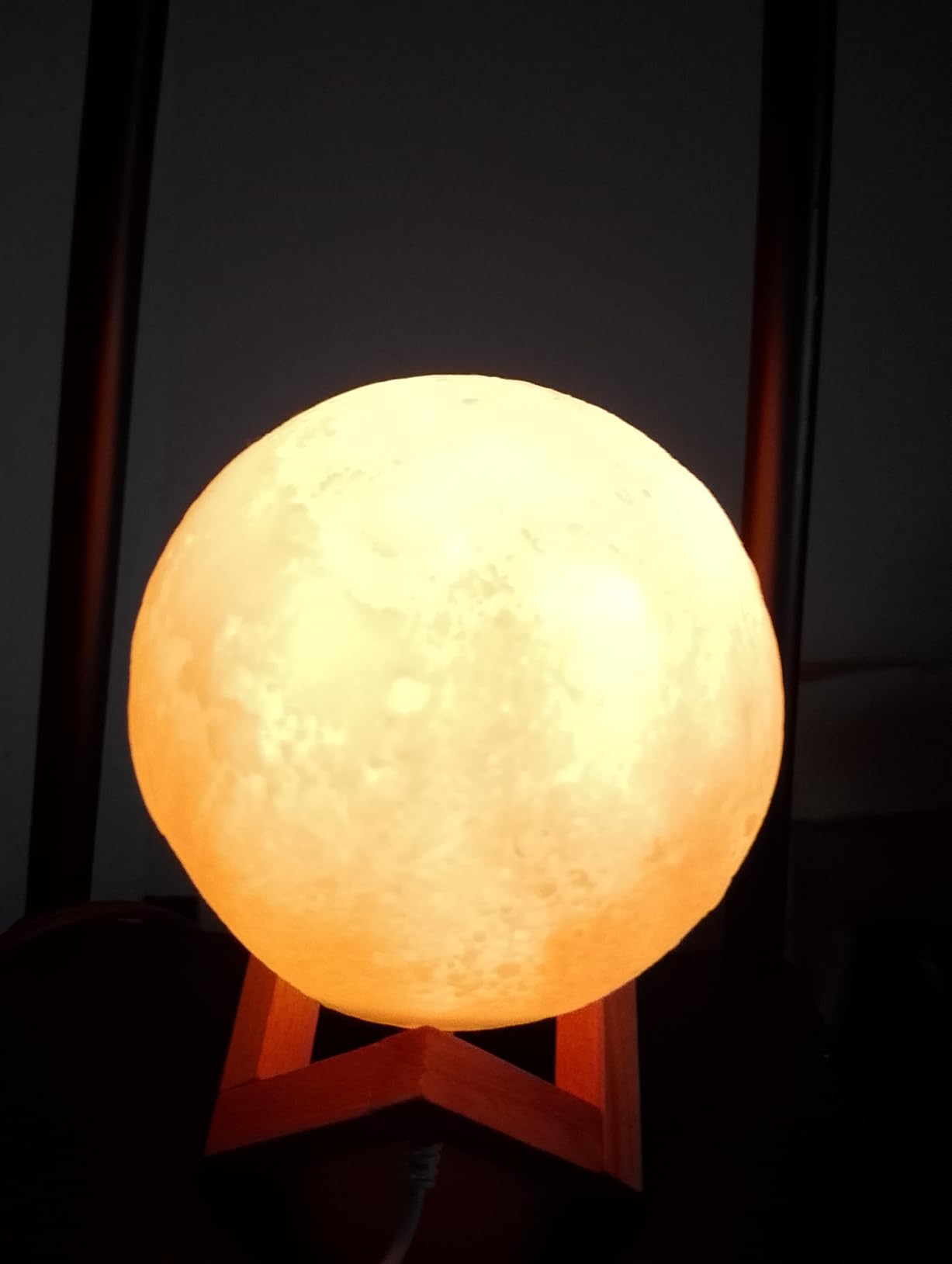 Moon Lamp, 16 Colors LED Night Light with Remote/Touch, Timer/Dimming 4.8in | 3D Printed Moon Light with Stand, 4 Modes, Kids Night Light for Bedroom Decor, Gifts for Kid Friend for Birthday Christmas customer photo 2