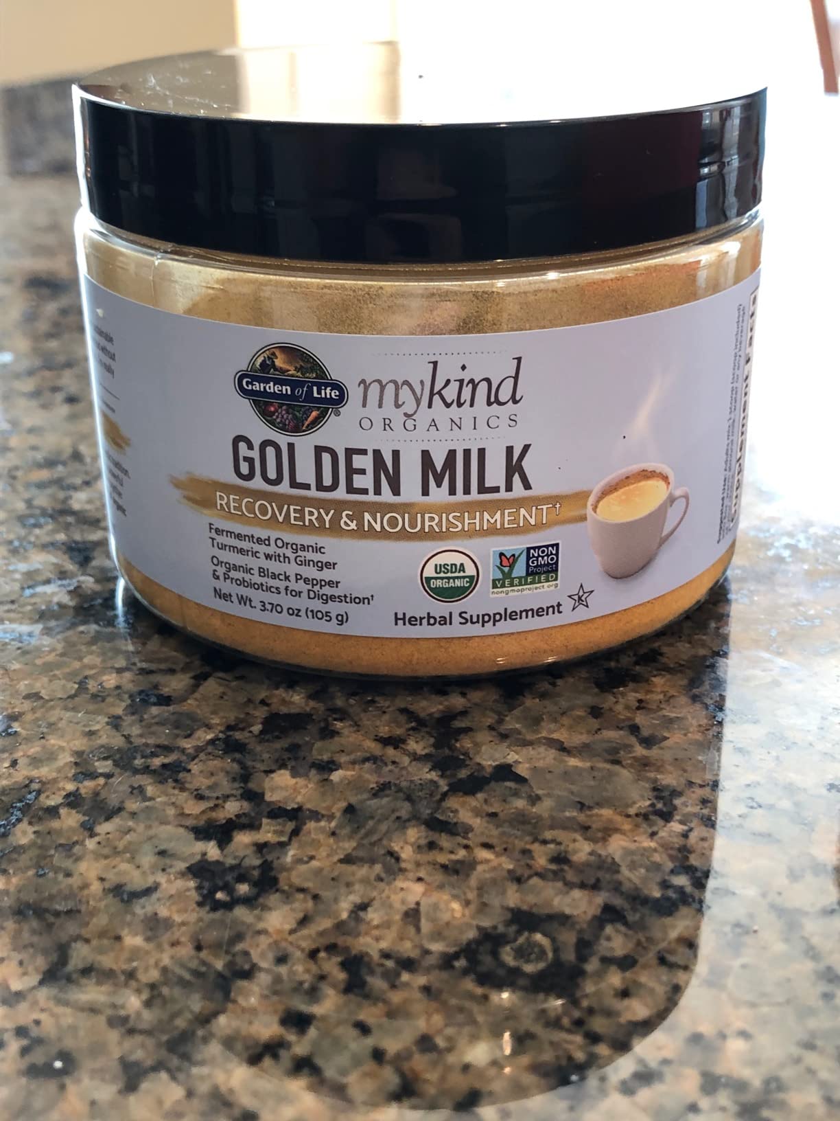 Garden of Life Organics Golden Milk Recovery & Nourishment Powder - Turmeric Curcumin, Ashwagandha, 30 Servings customer photo 1