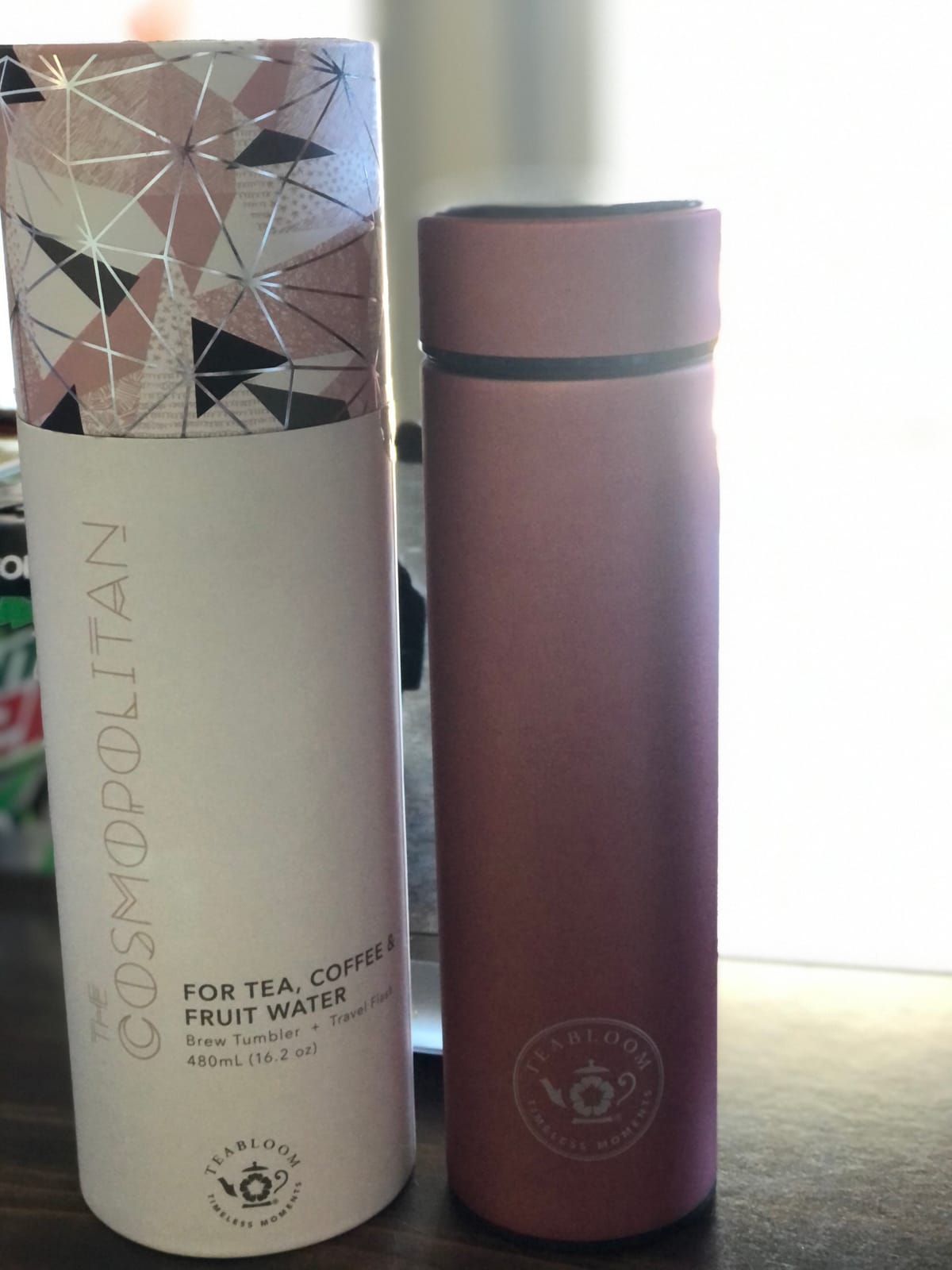 Teabloom - The ORIGINAL All-Brew Travel Tumbler & Thermos | OPRAH's Favorite | 16oz/480ml Stainless Steel Insulated Water Bottle/Tea Flask/Cold Brew Coffee Mug customer photo 1