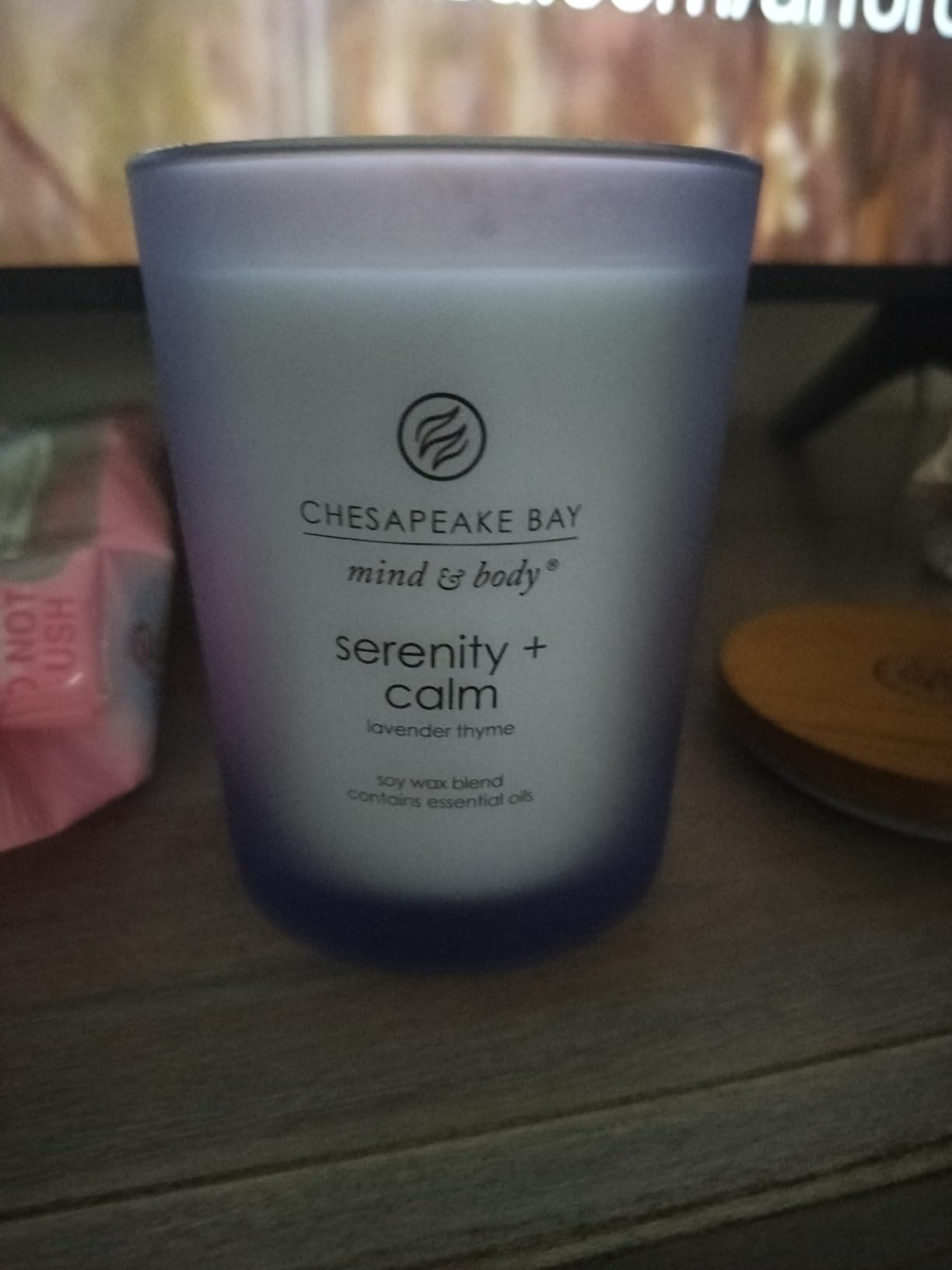 Chesapeake Bay Candle Scented Candle Serenity + Calm (Lavender Thyme) Coffee Table Home Decor customer photo 2