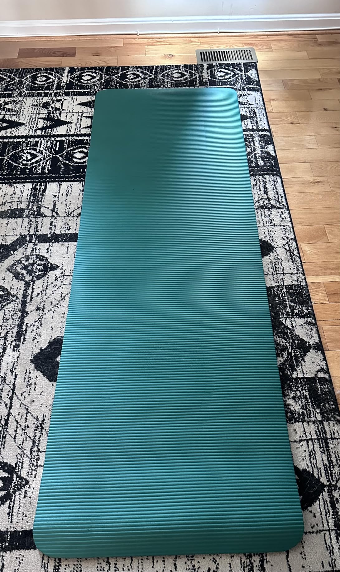 Extra Thick Yoga Mat with Easy-Cinch Carrying Strap | Non-Slip NBR Foam | Joint Cushioning | Yoga, Pilates, Fitness & Floor Workouts | 72