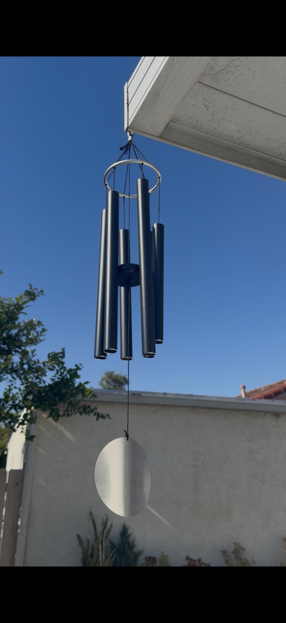 ASTARIN Wind Chimes Outdoor Large Deep Tone - 36 Inch Large Chimes for Outside Tuned Relaxing Soothing Low Bass, Memorial Windchimes Sympathy for Mom Dad, Black customer photo 2